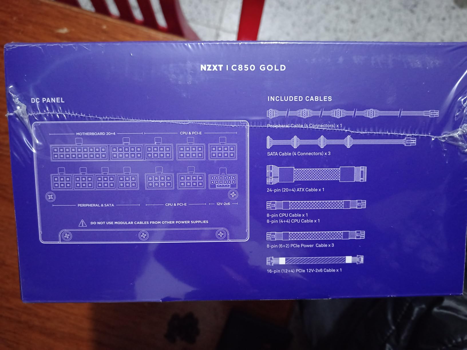 NZXT C850 Gold ATX 3.1-850W Fully Modular Power Supply customer photo 1