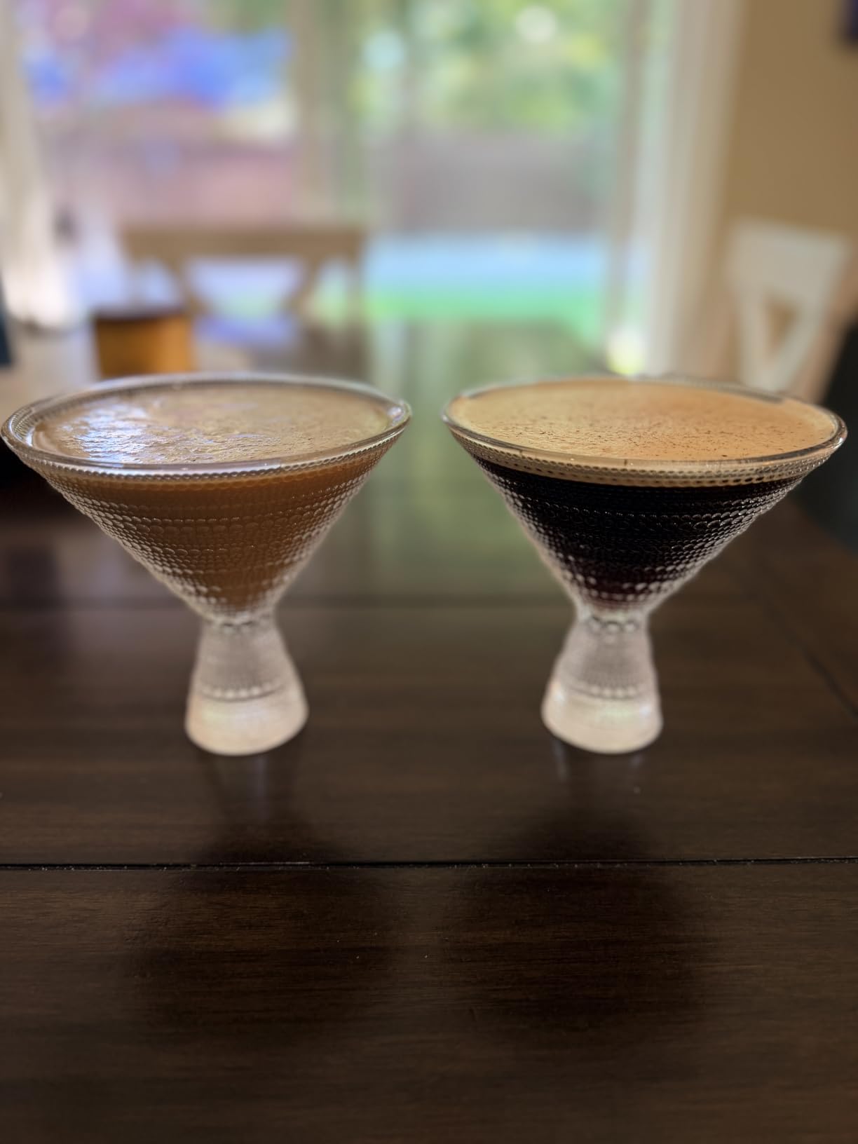 Fortessa Jupiter Beaded Hobnail Glass, 11.5 Ounce Martini (Set of 4), Clear customer photo 2