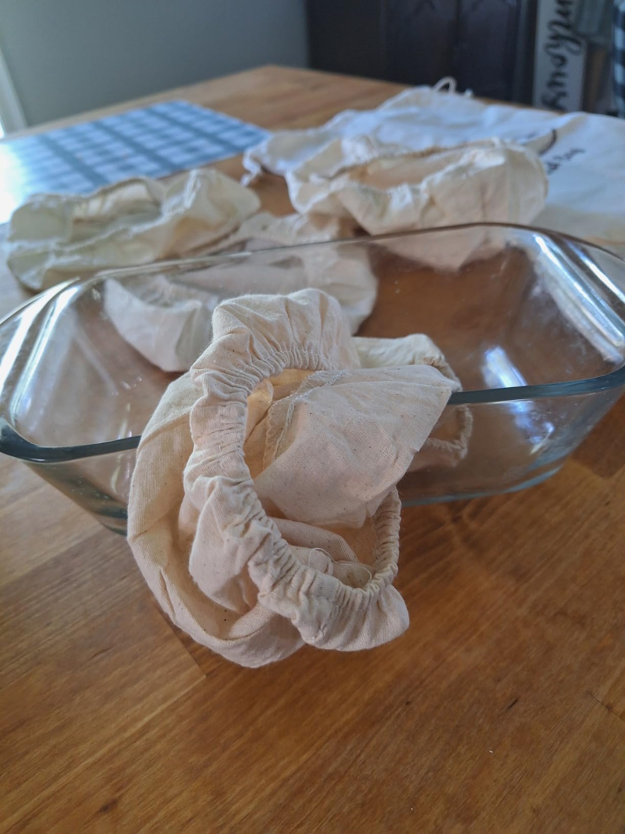 6 Packs Oval Banneton Basket Liner for Bread Proofing Cover, 10 inches customer photo 1
