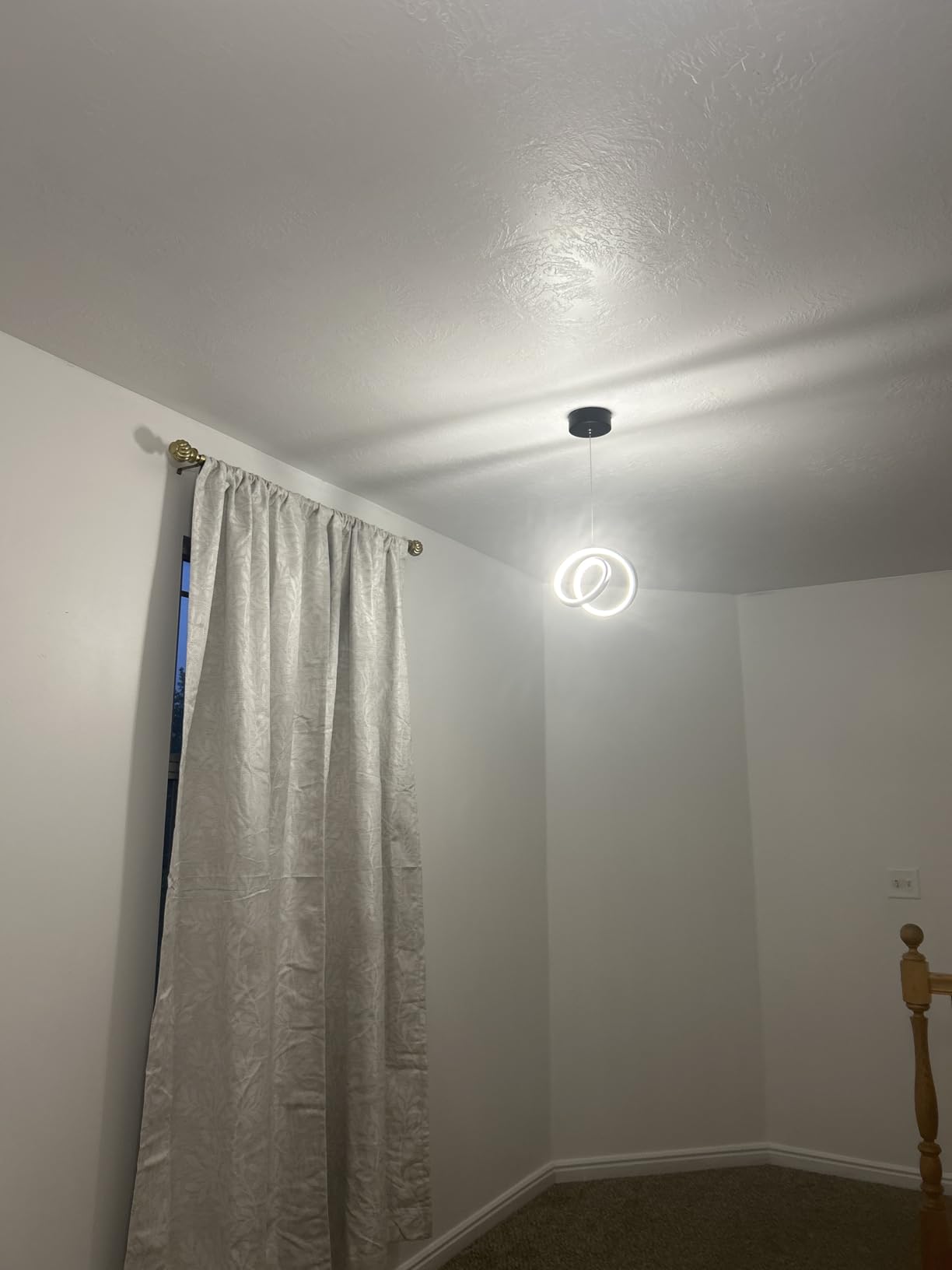 Modern Island Pendant Light - Remote Dimmable, Smart APP Control, Adjustable Hanging for Versatile Rooms (Medium, 9 inch, Gold Plated) customer photo 1
