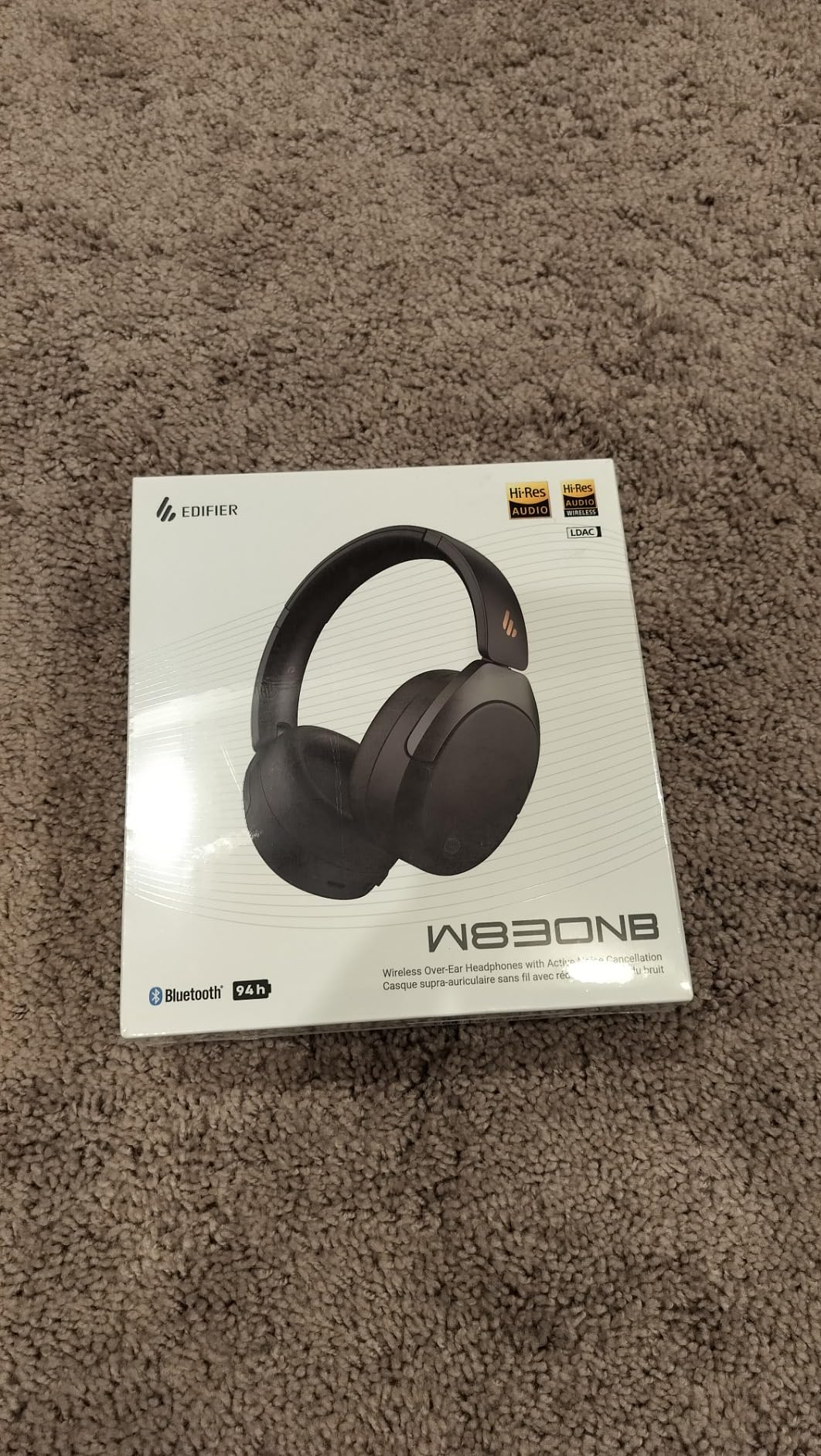 Edifier W830NB Wireless Over Ear Headphones, 94H Playtime, Black | -45dB Active Noise Cancelling, LDAC Hi-Res Sound, Spatial Audio, Fast Charging, Multipoint Connection, Bluetooth 5.4 customer photo 2