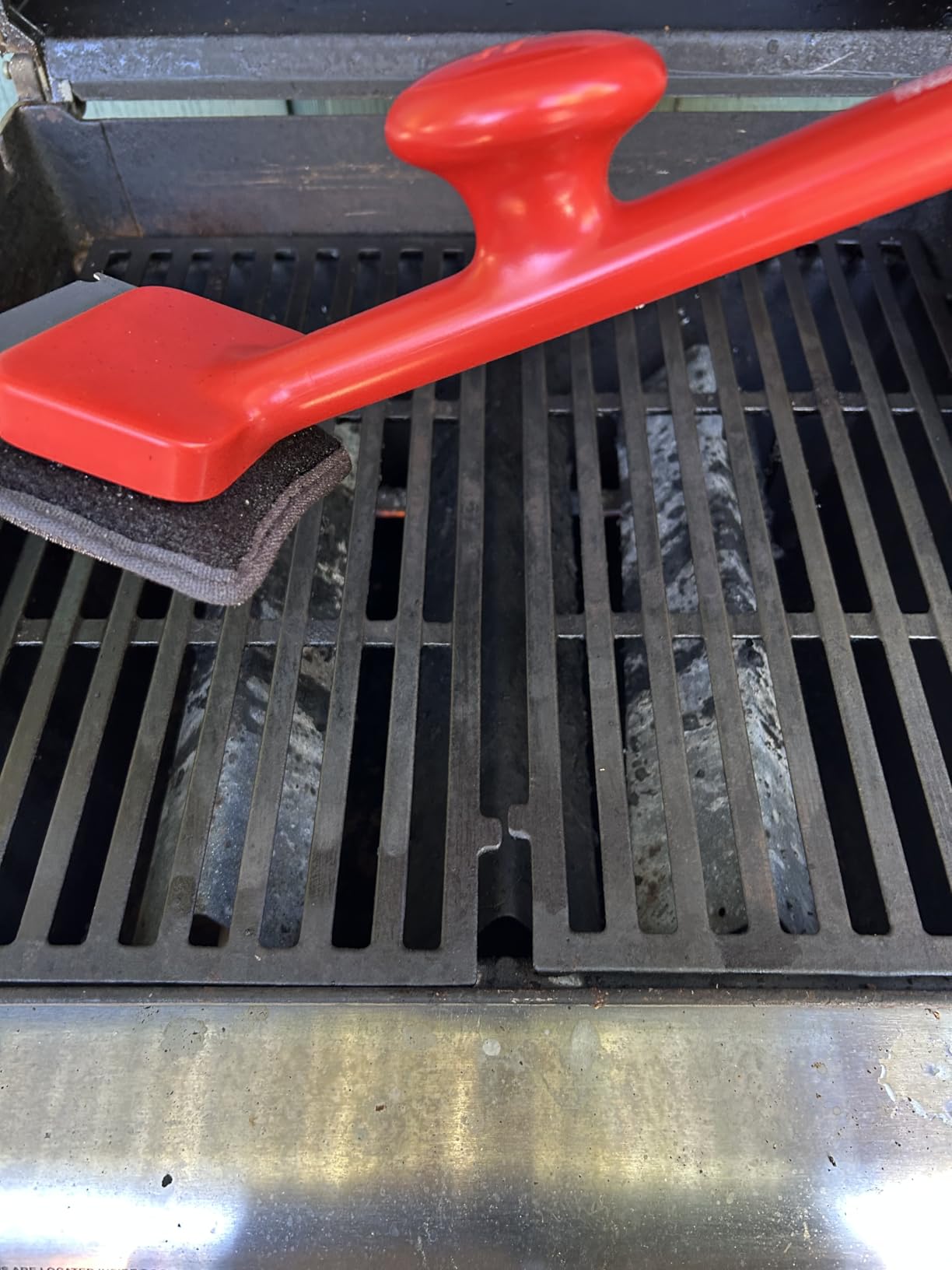 ThermoMaven Bristle-Free BBQ Grill Brush - No Wire Risk Steam Cleaner Removes Burnt Grease Fast - 17