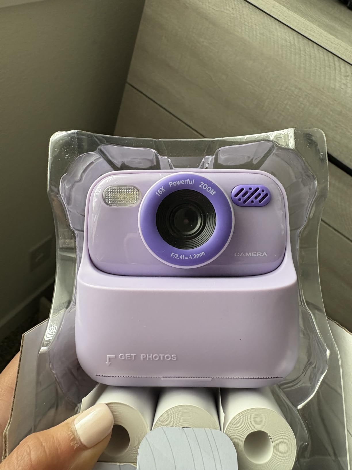 Kids Instant Digital Cameras for Boys and Girls, 1080P HD Dual-Lens Selfie Digital Camera with Print Paper & TF Card, Christmas Birthday Gifts Toys for Toddler and Teenagers Age 3-16 Years Old customer photo 1
