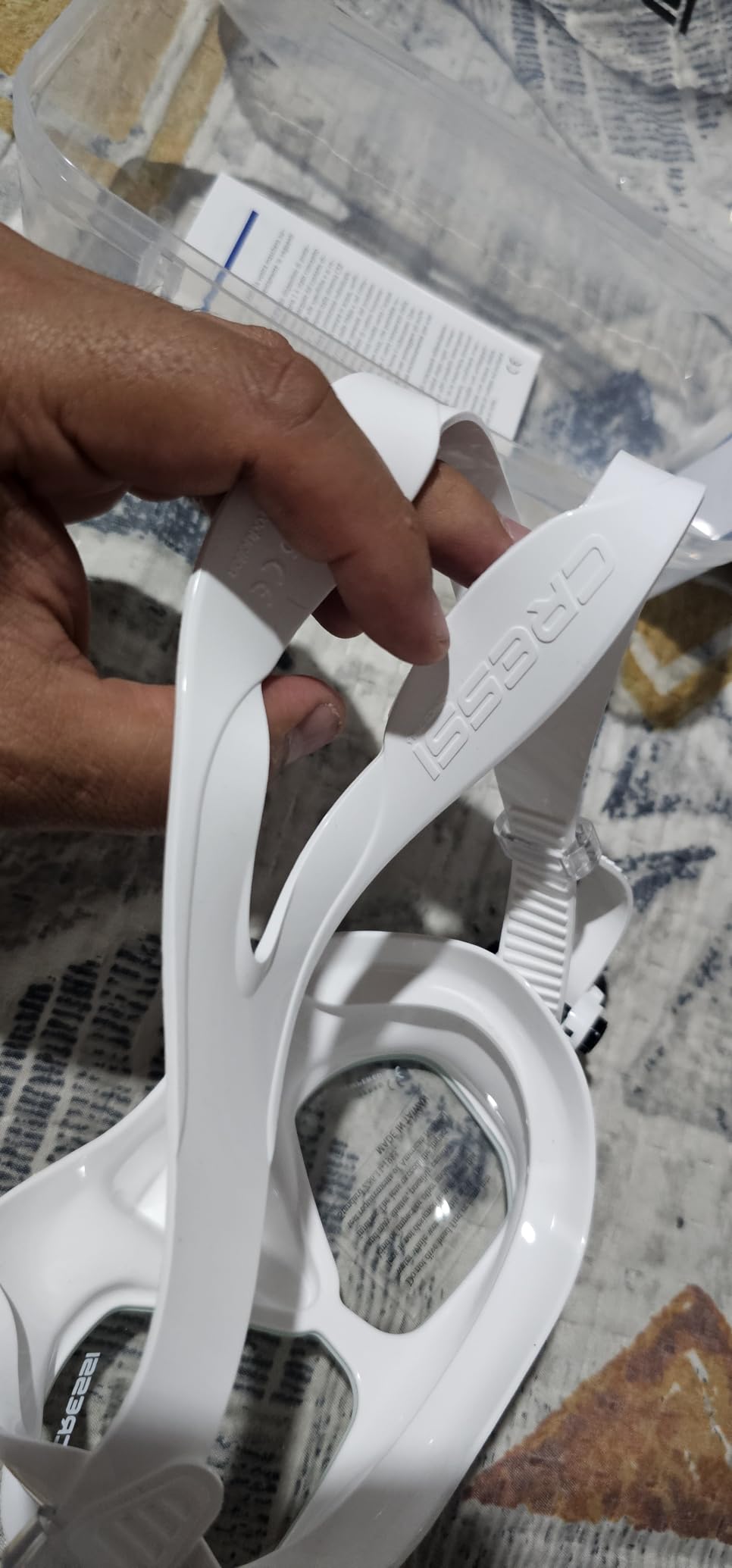 Cressi Low Volume Lightweight Frameless Mask for Spearfishing Freediving - Narrow Fit - Flexible and Sturdy - Rombo customer photo 1