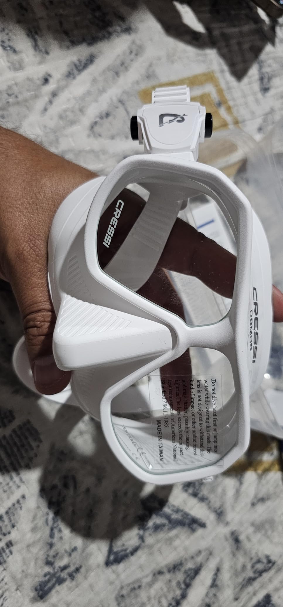 Cressi Low Volume Lightweight Frameless Mask for Spearfishing Freediving - Narrow Fit - Flexible and Sturdy - Rombo customer photo 2