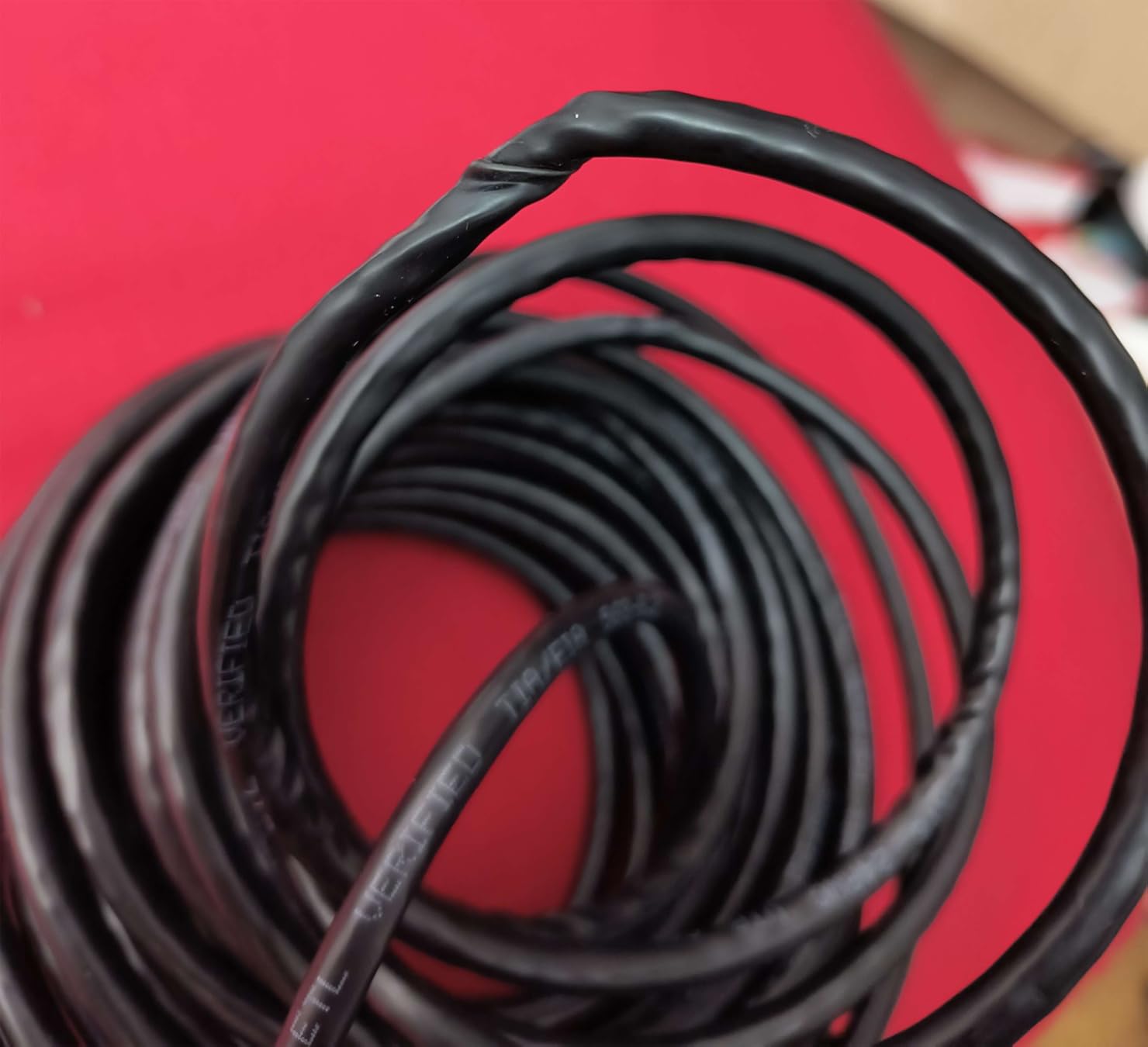 Ethernet Cable 50ft For Cat6/Cat5E, 10Gbps Compatible with Cat8/Cat7, 24AWG Network Cable Indoor&Outdoor, Direct Burial Waterproof&UV Resistant, High Speed Snagless RJ45 LAN Cord -PC/Router, Black customer photo 1
