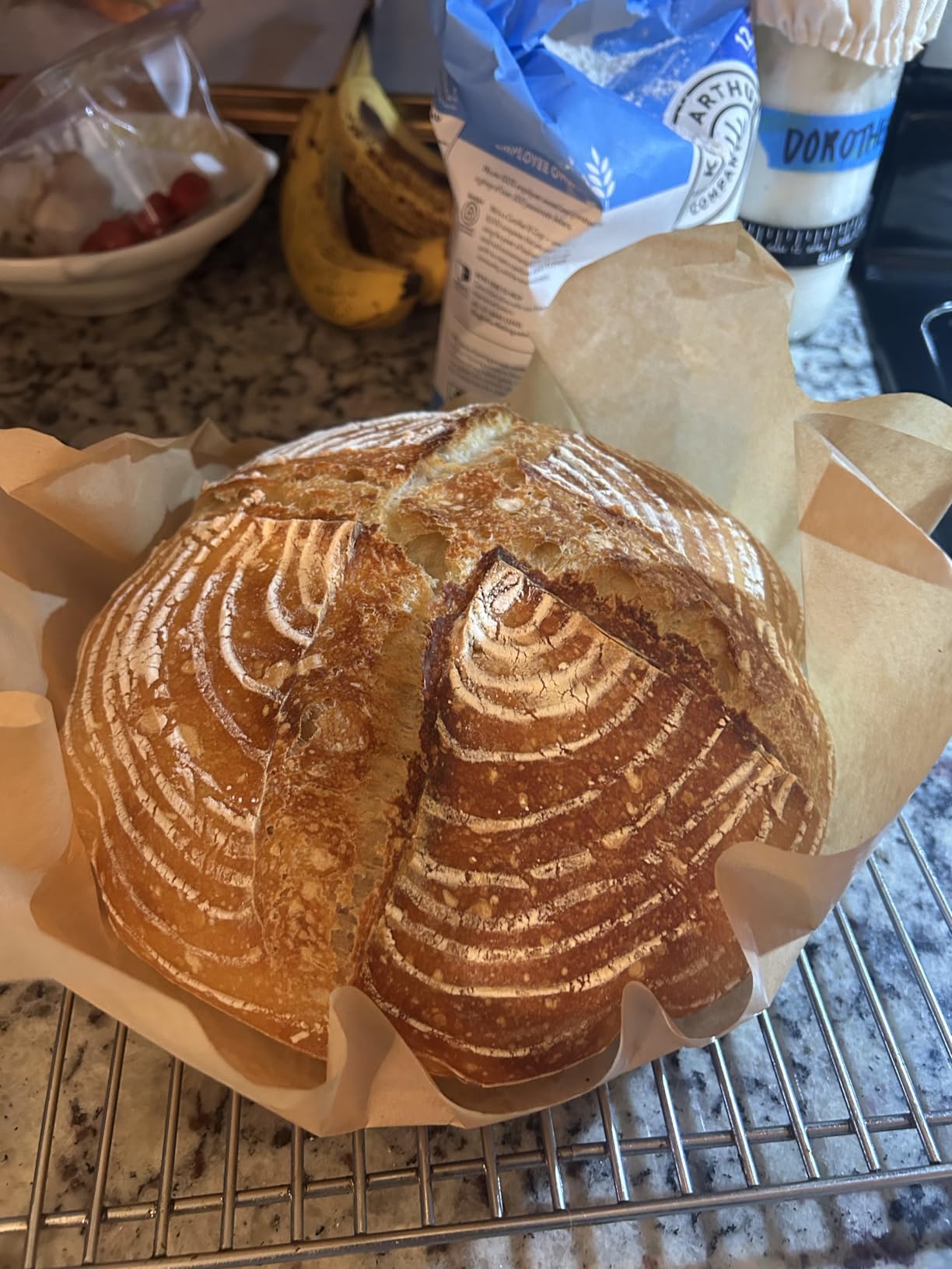 Complete Sourdough Starter Kit, Banneton Bread Proofing Basket customer photo 2
