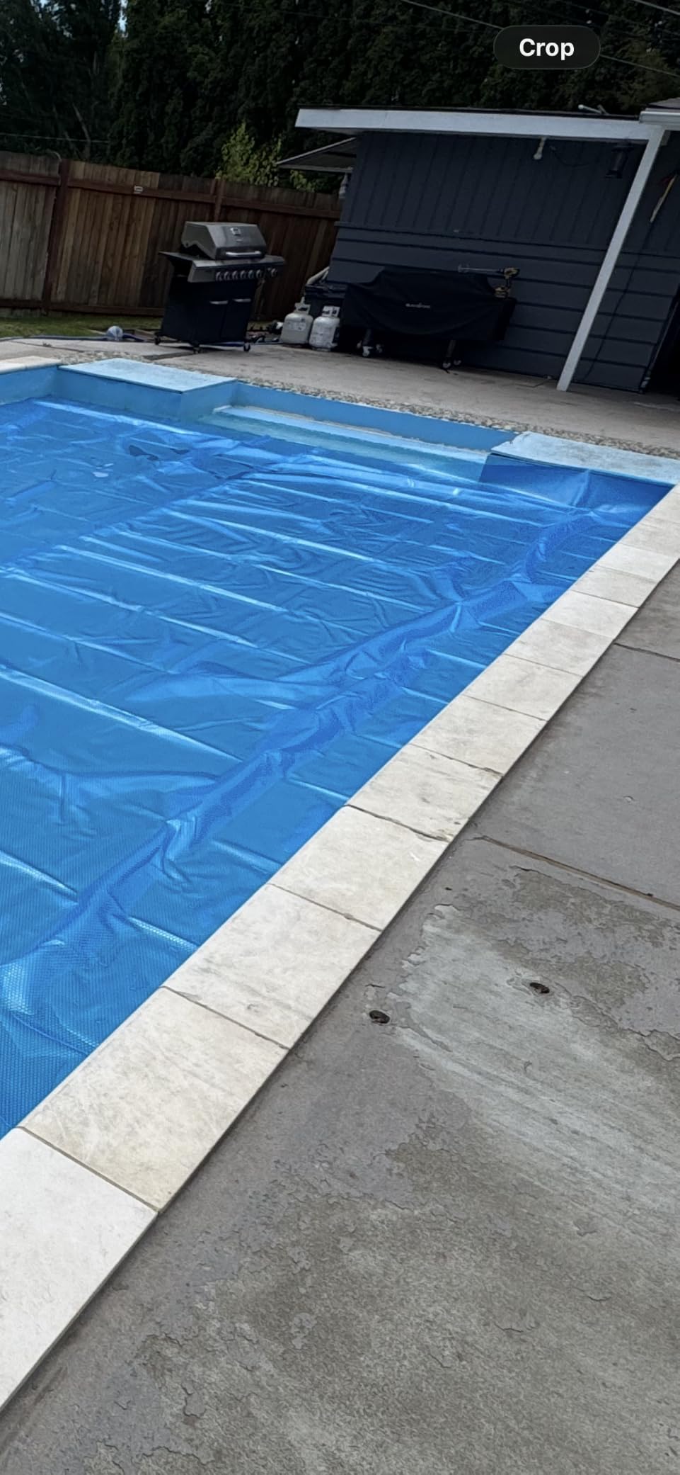 VEVOR Solar Pool Cover, 24 x 12 ft Rectangle Solar Cover 12 mil for Pools, Inground Above Ground Swimming Pool Solar Blanket with Bubble, Heat Retaining Solar Covers Blue customer photo 1
