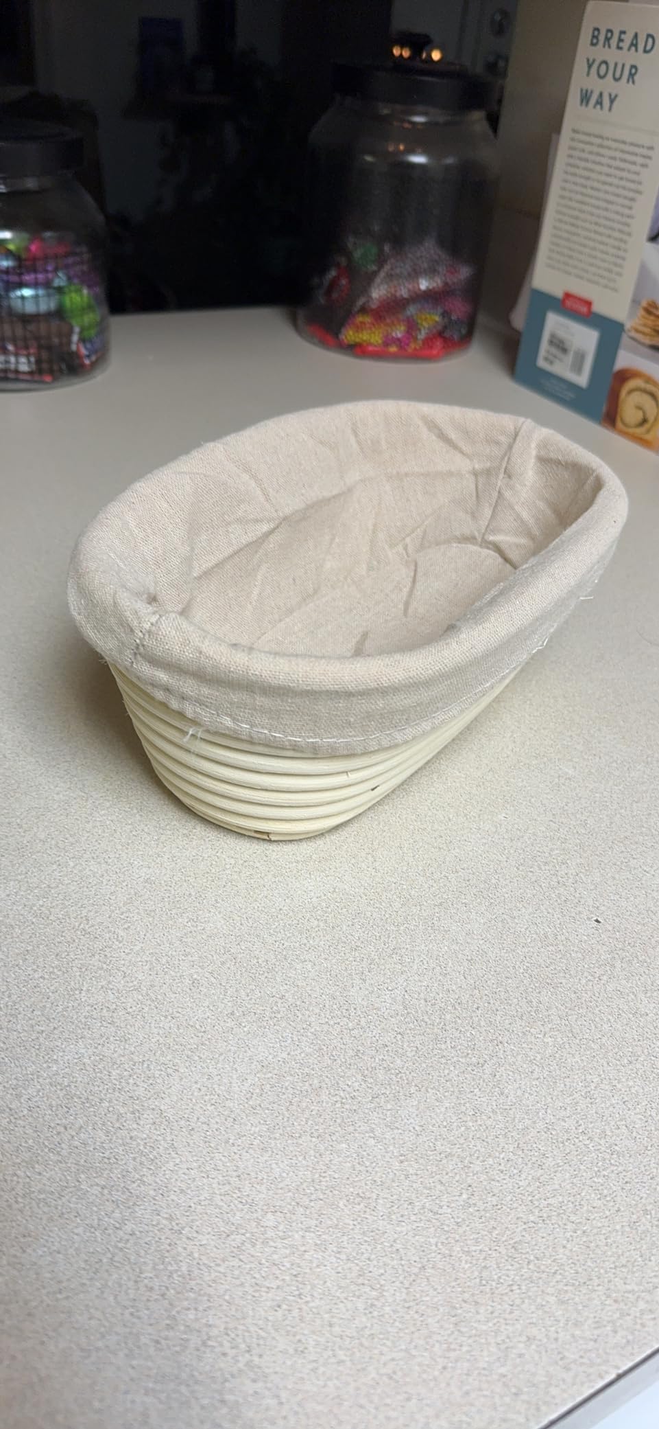 2 Pcs Round Bread Proofing Basket Cloth Liner - 9 Inch Natural Rattan Banneton Basket Cover for Sourdough Dough customer photo 2