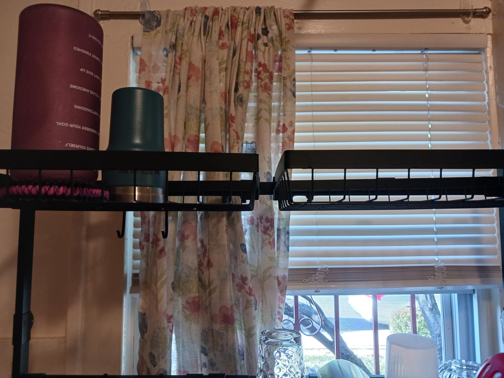 ADBIU Over The Sink Dish Drying Rack (Expandable Height and Length) Snap-On Design 2 Tier Large Dish Rack customer photo 2
