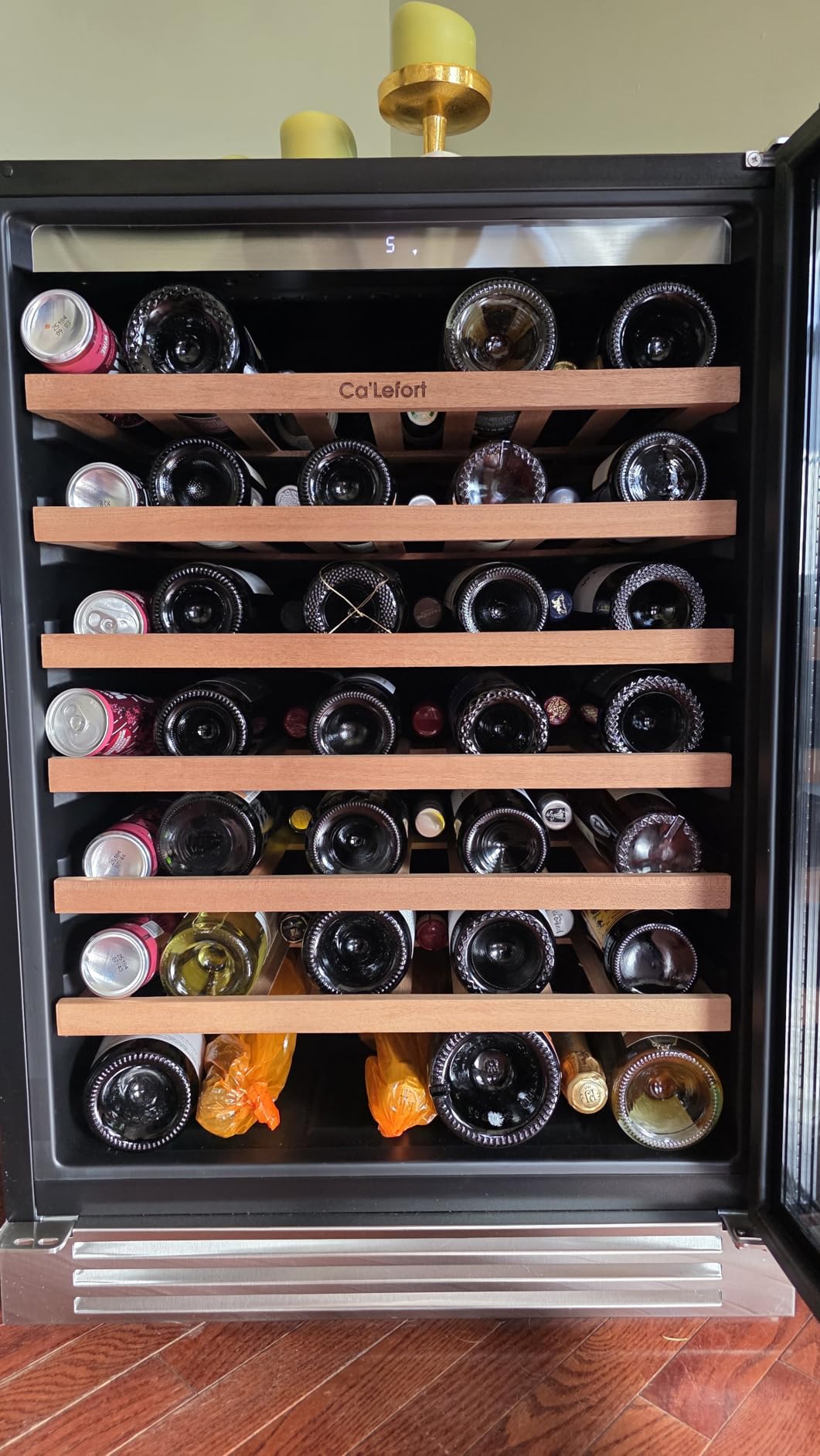 Ca'Lefort 24 Inch Wine Fridge, 61-Bottle Wine Cooler Refrigerator customer photo 1
