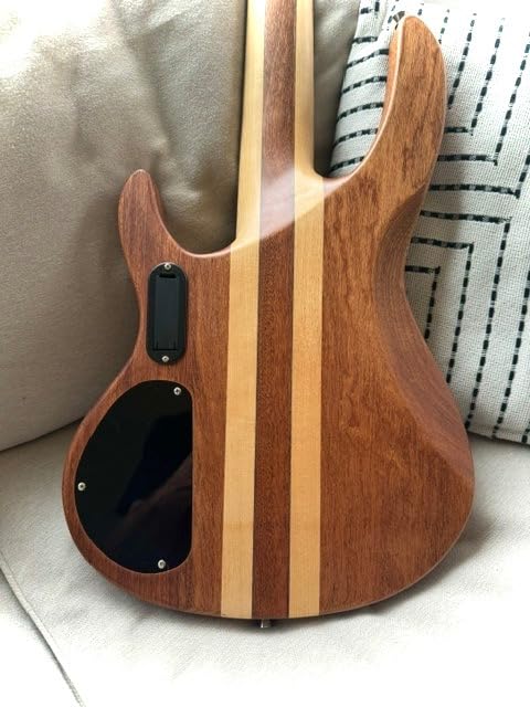TARIO Fretless 5 string electric bass Guitar Millettia Laurentii Top Okoume body composite ebony fingerboard customer photo 1