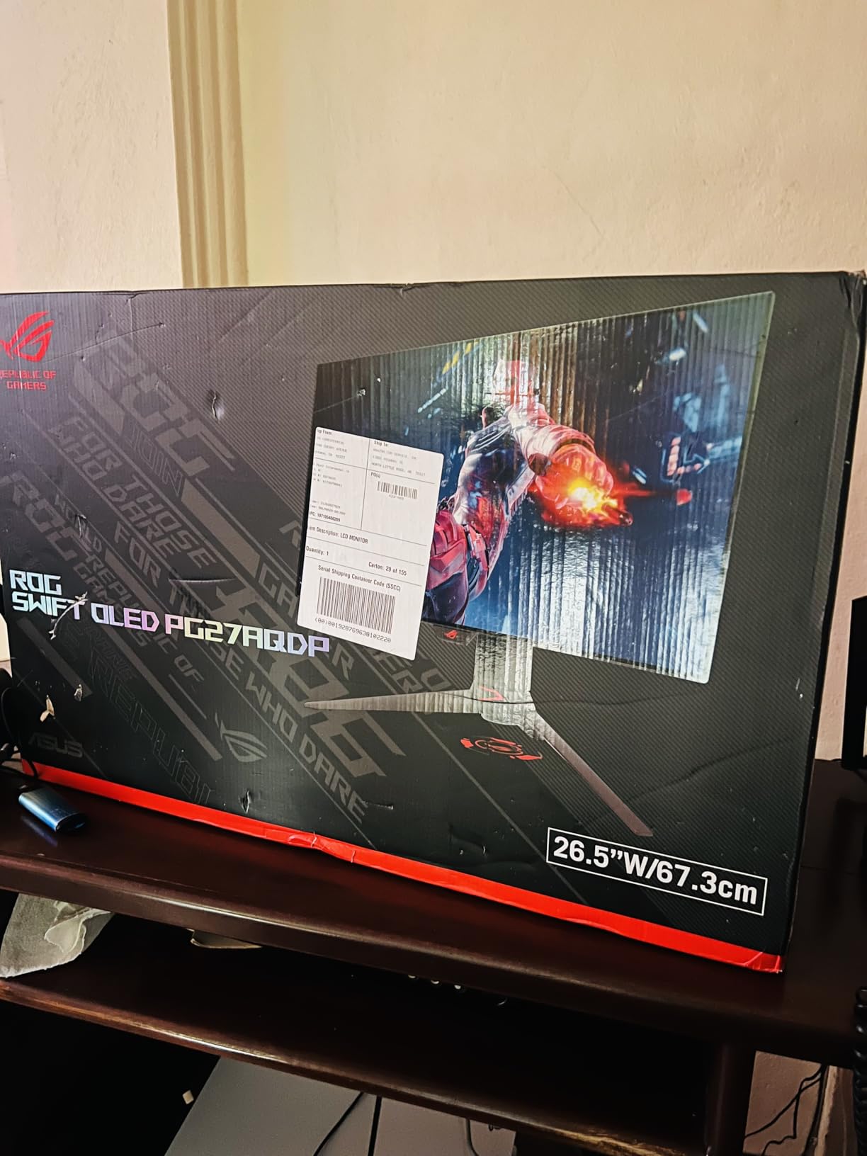 ASUS ROG PG27AQDP 27 Inch 1440p 480Hz OLED Gaming Monitor customer photo 1