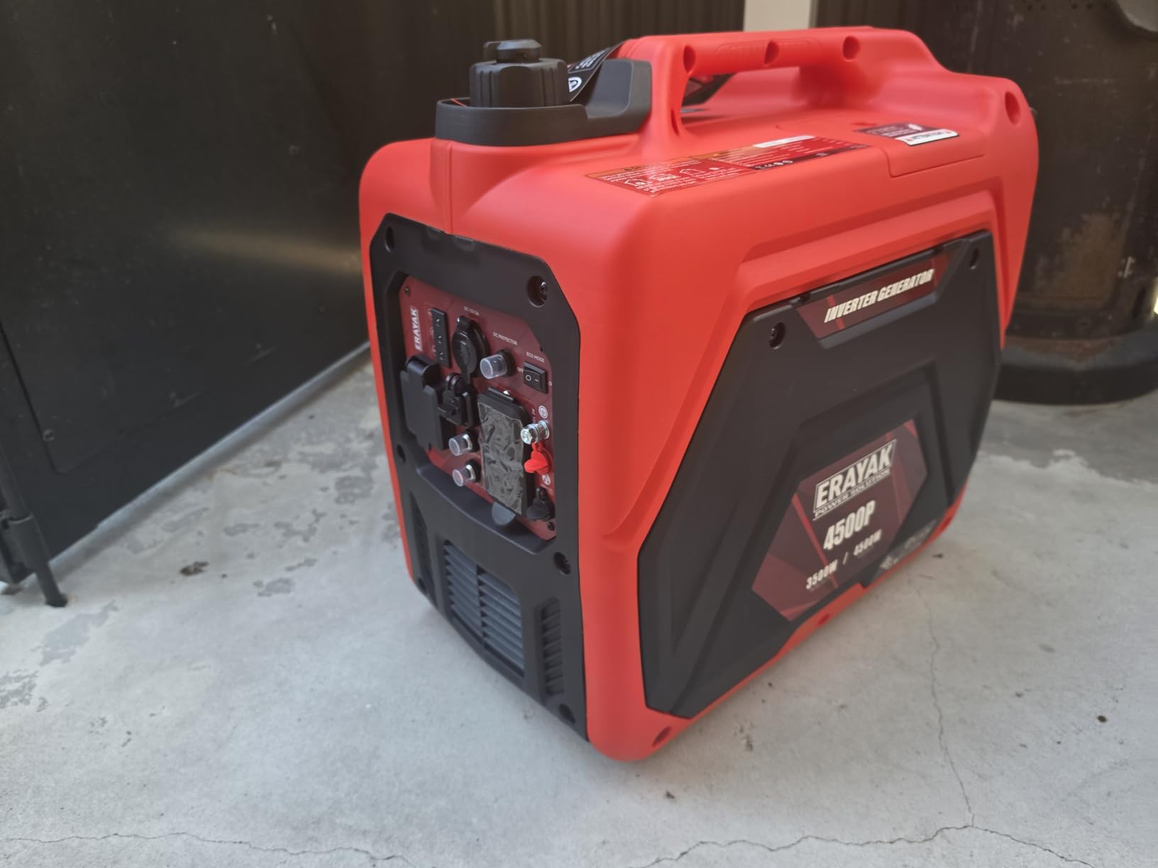 ERAYAK 4500W Portable Inverter Generator for Home Use, Super Quiet Small Generator for Camping Outdoor Emergency Power Backup, Gas Powered Engine, ECO Mode, EPA Compliant customer photo 1
