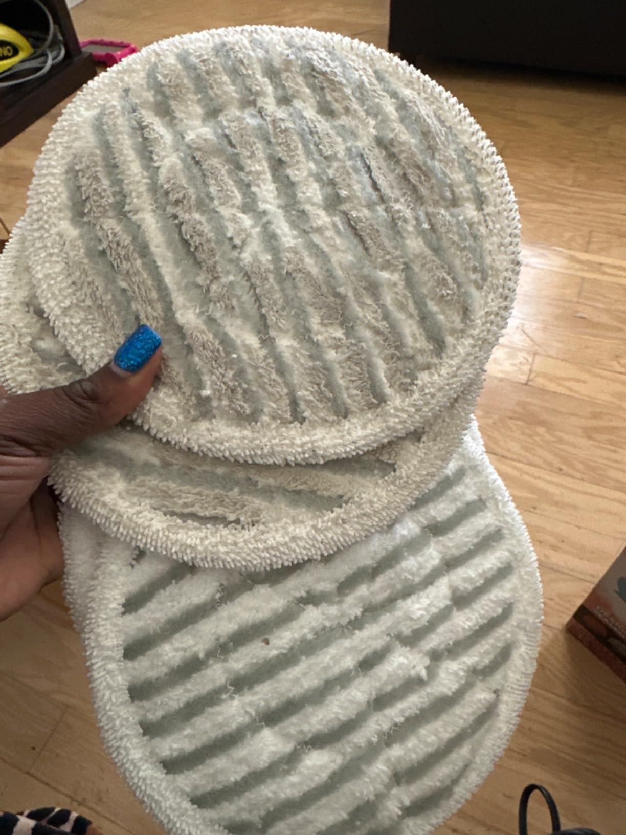 Shark S7001 Mop Scrub & Sanitize at The Same Time, Designed for Hard Floors, with 4 Dirt Grip Soft Scrub Washable Pads, 3 Steam Modes & LED Headlights, Cinnamon (Renewed) customer photo 2