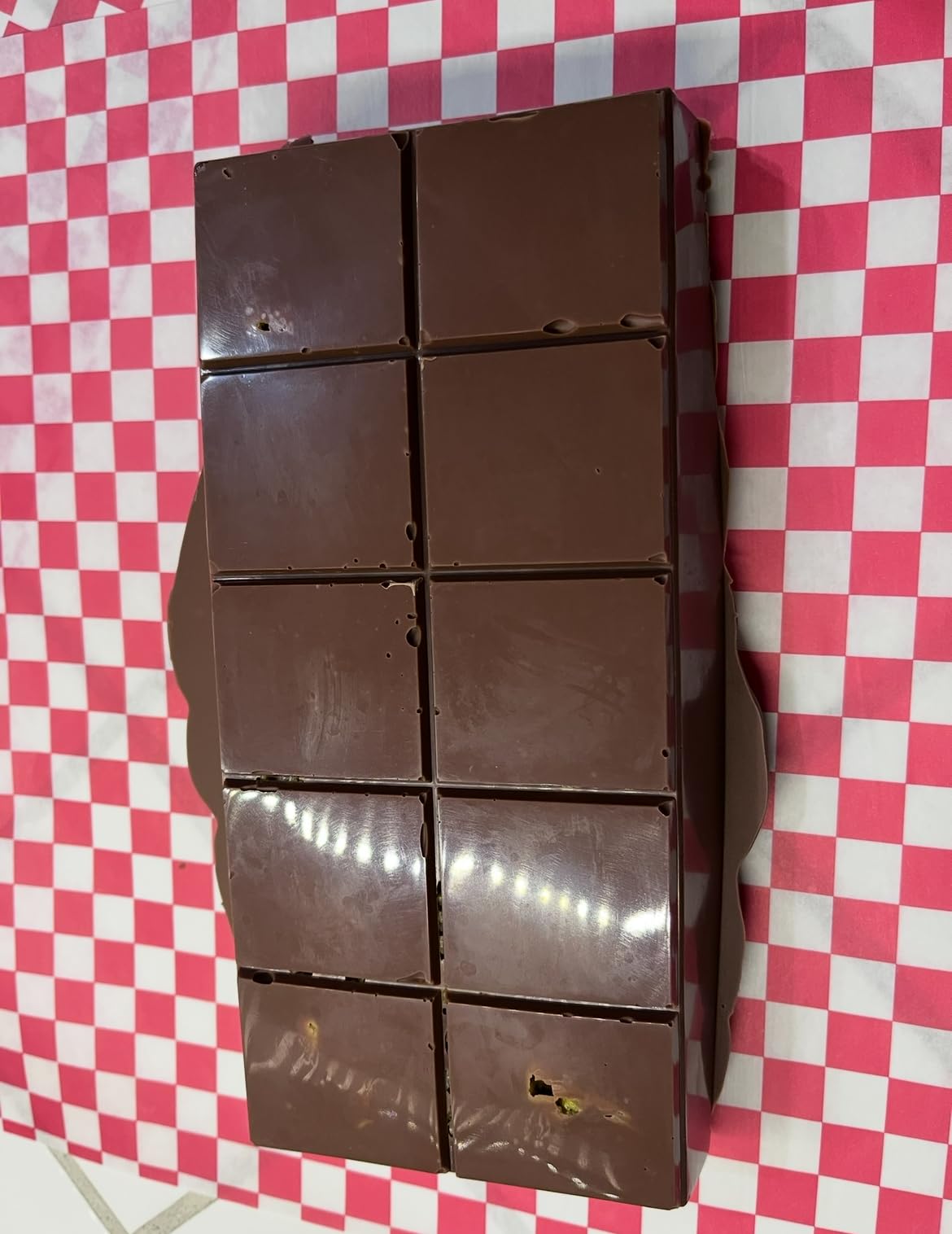 Webake Deep Chocolate Bar Molds 2 Pack, 1 Inch Platinum Silicone Dubai Chocolate Bar Molds for Stuffed Bar, Big Chocolate Candy Bar Mold for Filling Knafeh Pistachio Chocolate Bar customer photo 2
