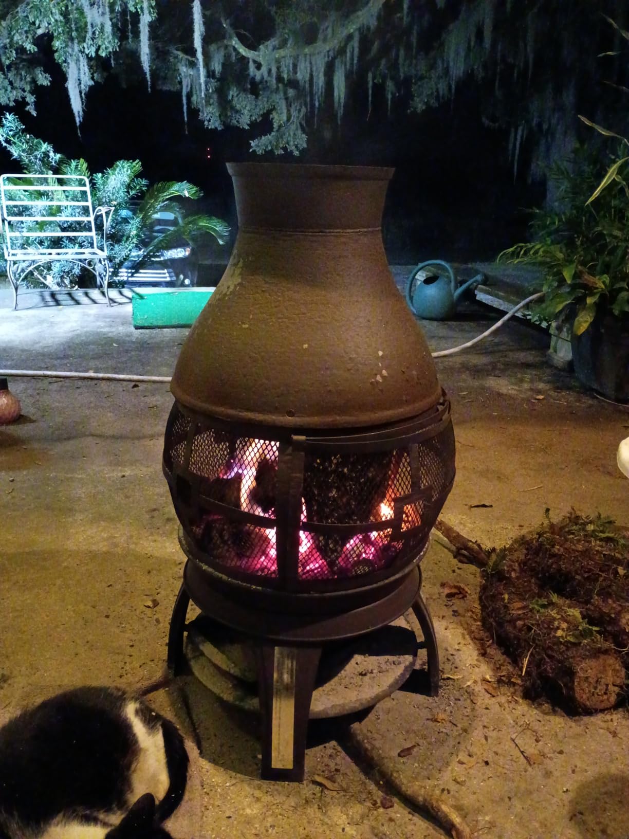 BALI OUTDOORS Fire Pit Wood Burning Chiminea Outside customer photo 1