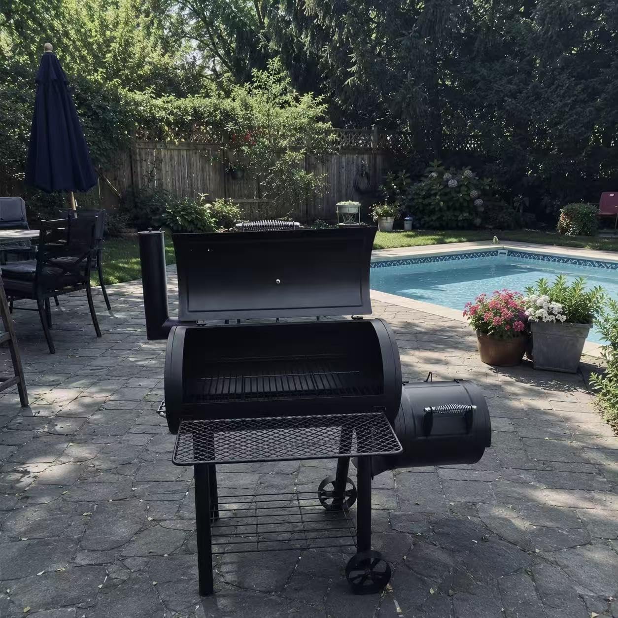 Captiva Designs Vertical Charcoal Smoker Grill Extra Large Barbecue Grill customer photo 2