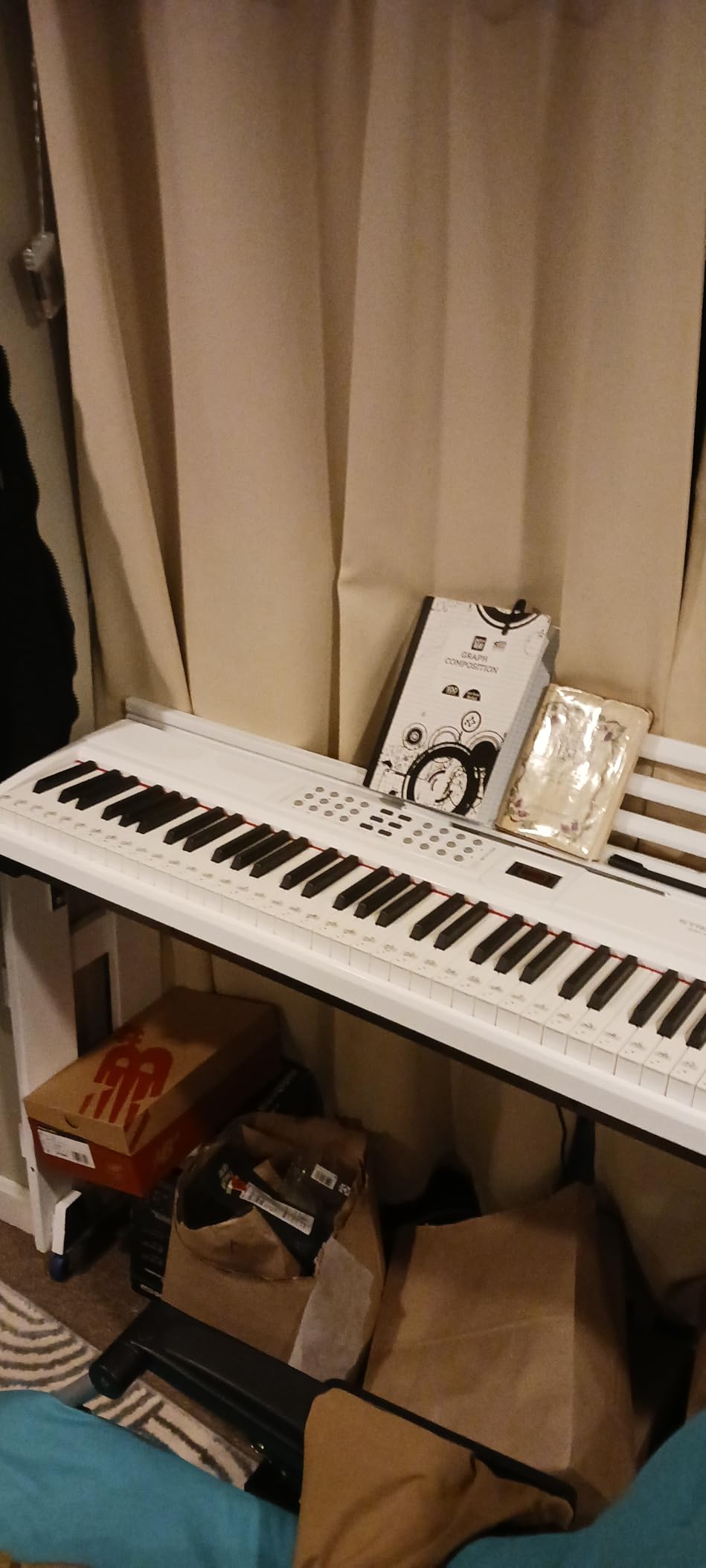 STRICH 88 Keys Weighted Keyboard Piano with Stand & Sustain Pedal, Hammer-Action Digital Piano, Full-size Electric Piano Keyboard Supports USB-MIDI/Wireless Connect, 15W×2 Built-In Speakers, SDP-120 customer photo 1
