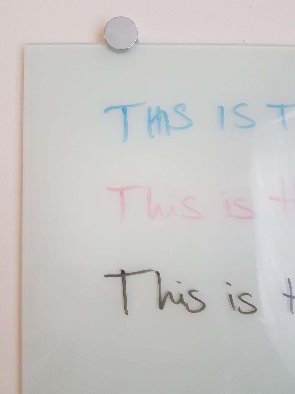 Maxtek Magnetic Glass Whiteboard 72 x 48 in, Frameless Glass Board for Wall customer photo 1