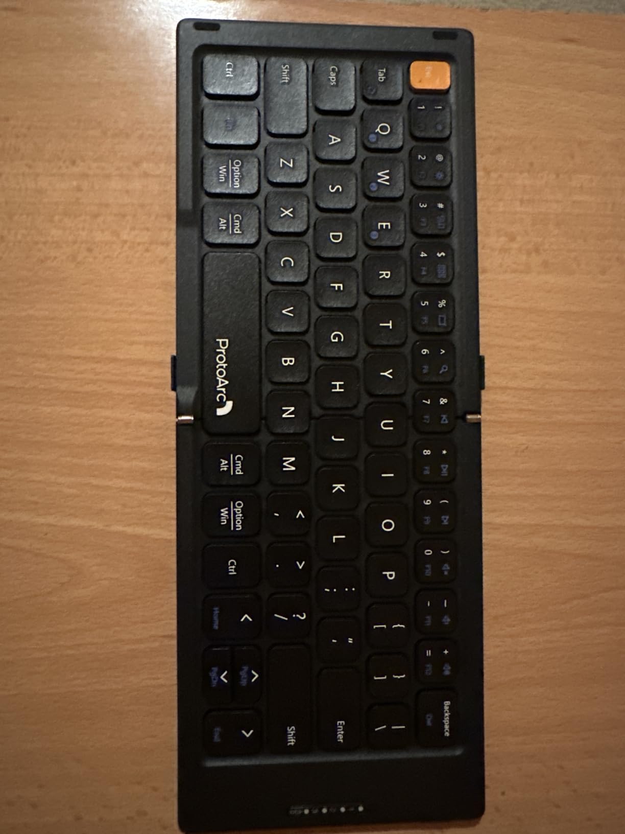 ProtoArc XK04 Foldable Compact Keyboard for Phone and Tablet, Black | Pocket-Sized, PU Leather Cover, Bluetooth 3-Device Workflow, for Business Travelers, On-the-go Typing customer photo 1