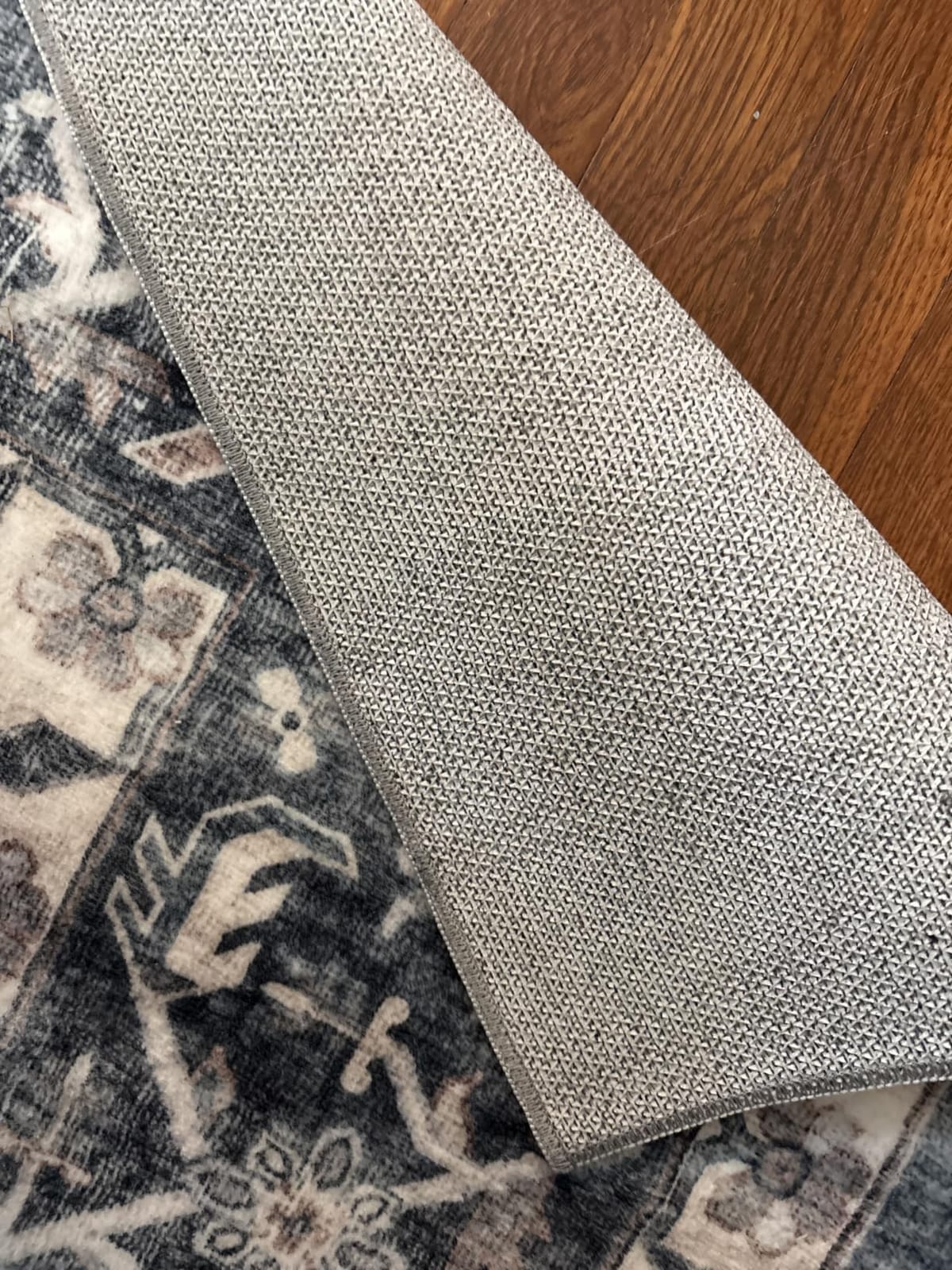 AMADA HOMEFURNISHING 8x10 Washable Area Rug, Low-Profile with Non-Slip Backing & Durable Edge Binding, Vintage Large Rugs for Living Room, Bedroom, Dining Room, Blue customer photo 1