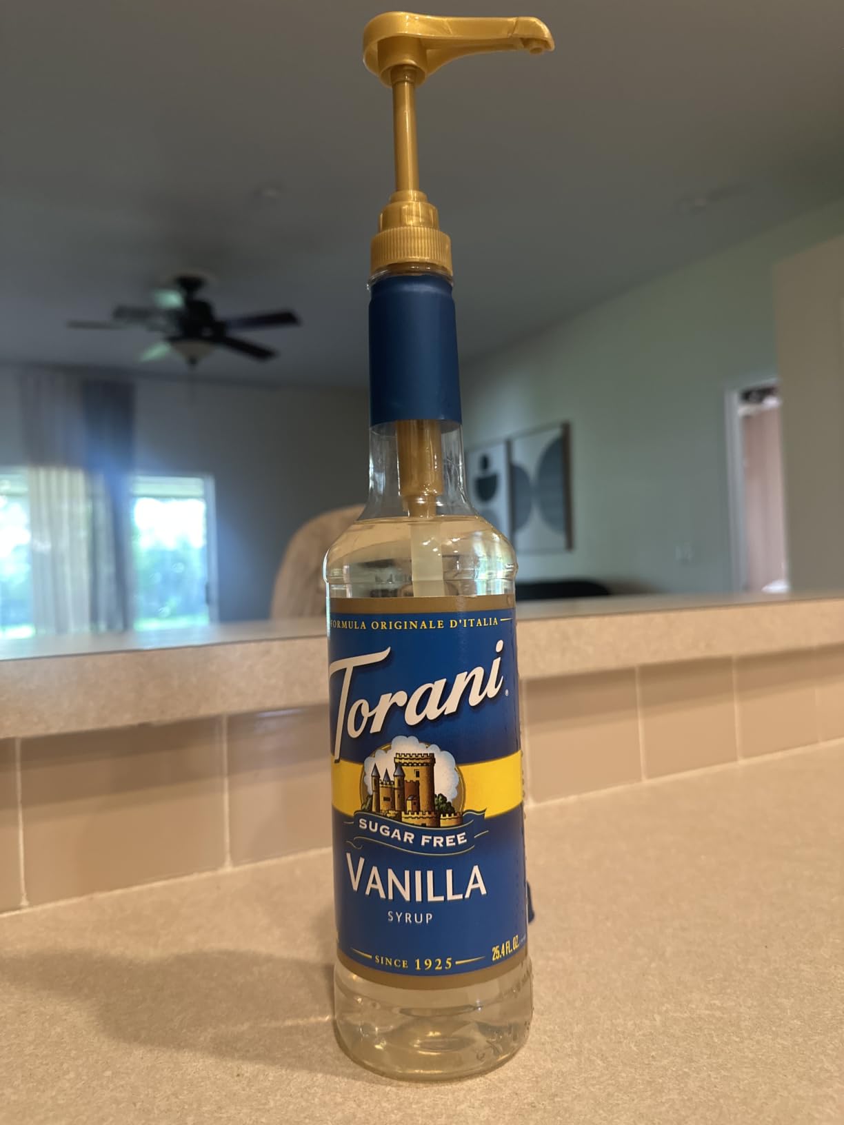 Torani Sugar-Free Syrup, Vanilla Flavor, Pump Included, 25.4 Fl Oz customer photo 2