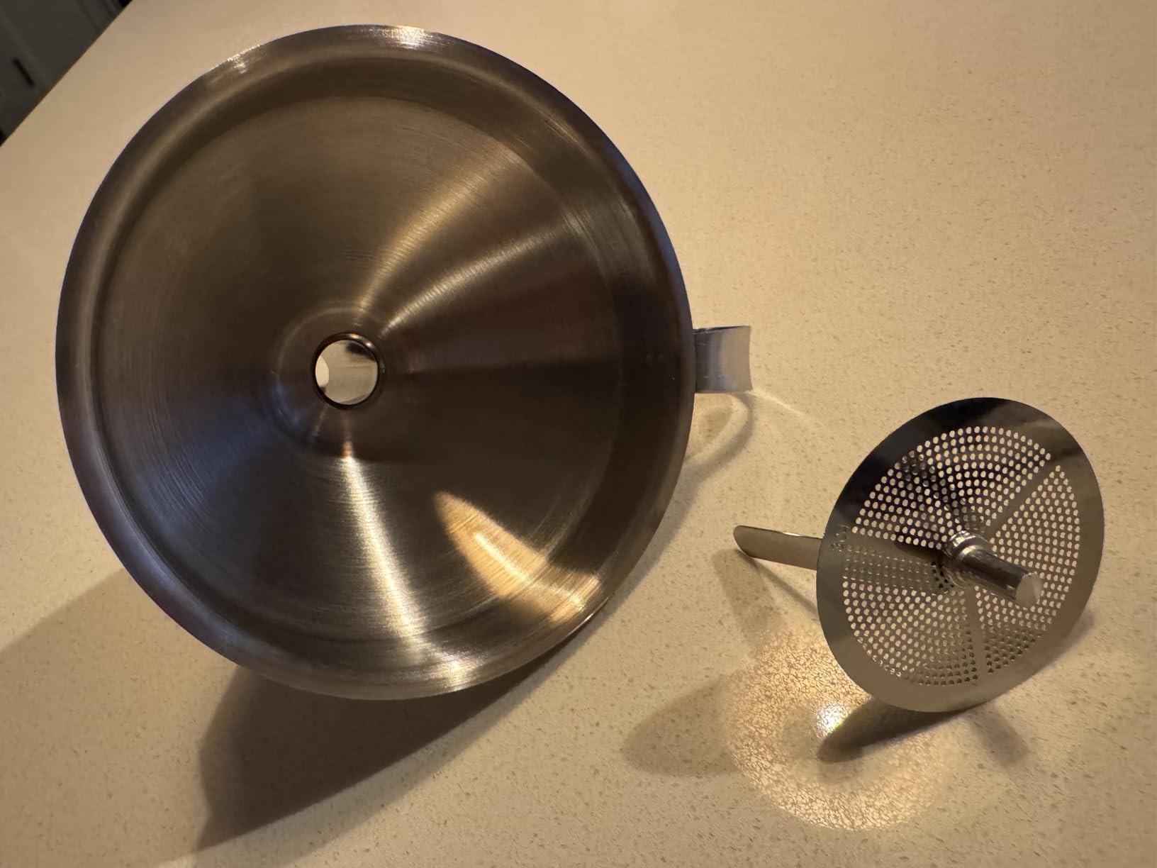 Fermentaholics Stainless Steel Funnel, 304 Grade, 11cm + Strainer customer photo 1