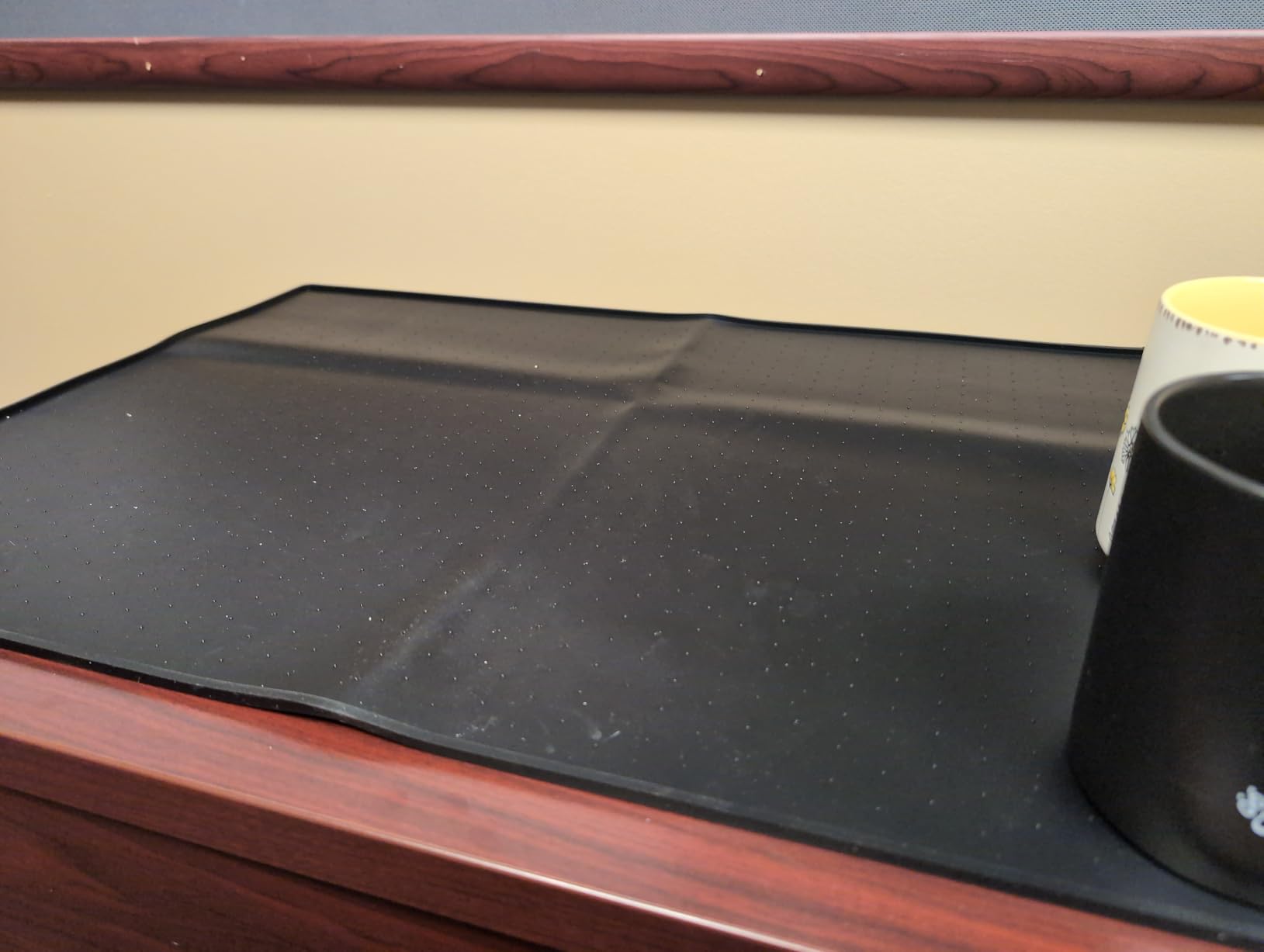 GORILLA GRIP Silicone Coffee Mat, Espresso Bar Essentials, 11.5x18.5 Black customer photo 1