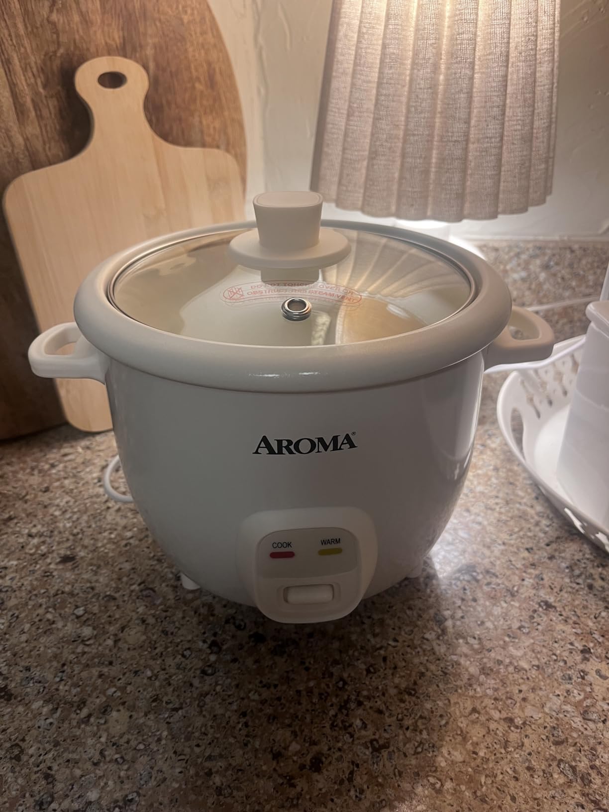 AROMA CoreCoat Pot-Style Rice Cooker with One-Touch Control and Non-Stick Ceramic Coating (6 Cups Cooked, 3 Cups Uncooked) customer photo 2