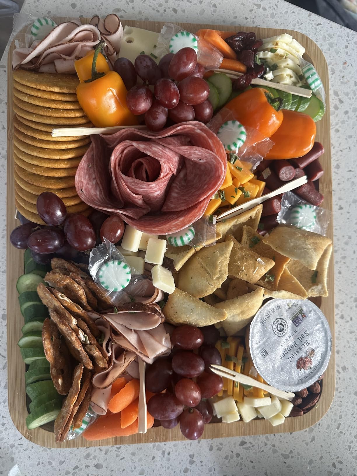 Renmxj Portable Charcuterie Boards with Lid, Cheese, Veggie & Snack Tray customer photo 1