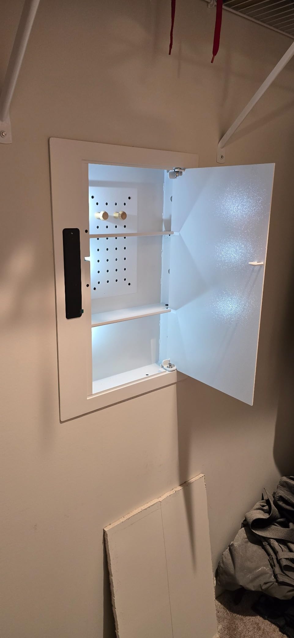 Grimtron Hidden Wall Safe Between 16