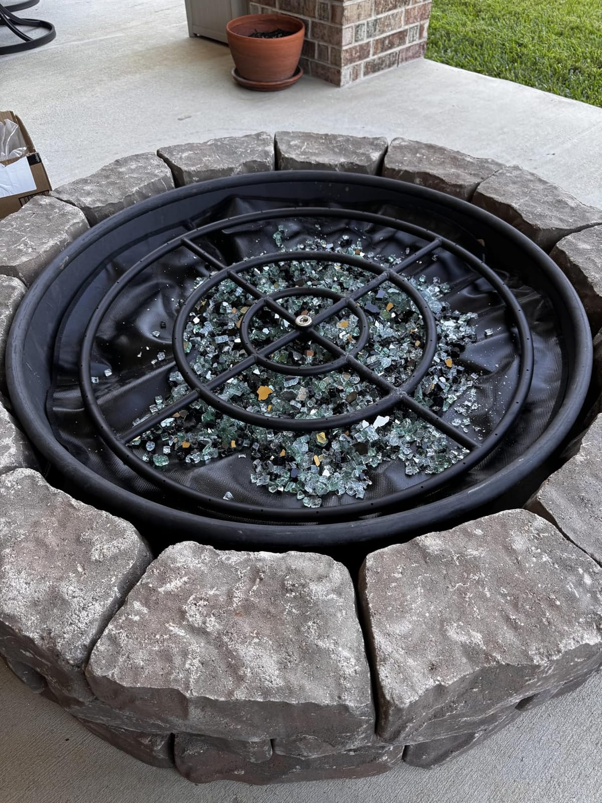 36'' Fire Pit Mat for Solo Stove Bonfire, Double-Sided Fireproof Under Grill Mat Deck Patio Protector Pad, Round BBQ Mat for Solo Stove Accessories, Easy to Clean, Reusable customer photo 2