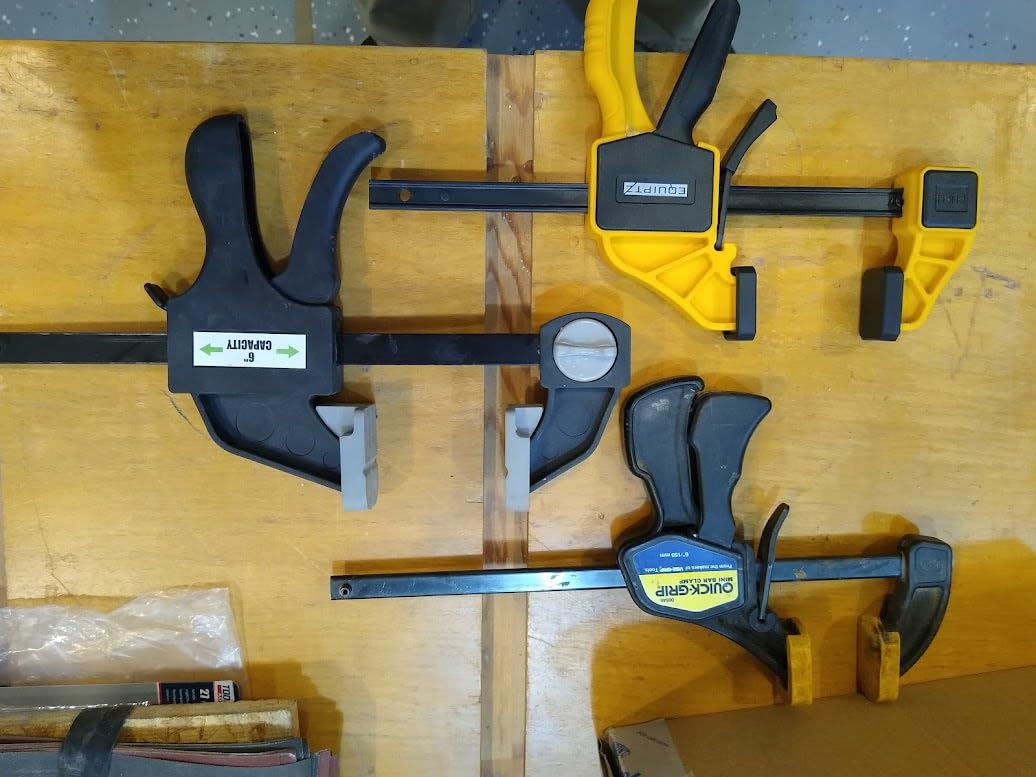 EQUIPTZ 6 Pack Bar Clamps for Woodworking – 2 Pcs 12