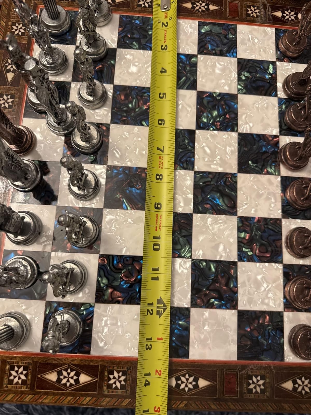 15-Inch Handmade Wooden Chess Set, Metal Pieces & Storage, Black | Handcrafted Luxury Chess Board for Adults customer photo 2
