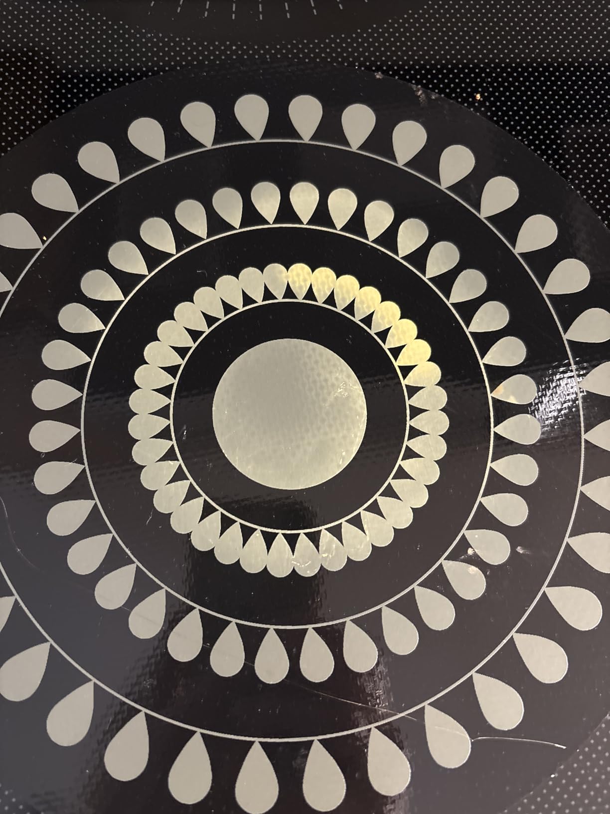 9.5 Inch Thermochromic Silicone Induction Cooktop Protect Mat,2Pcs Induction Cooktop Protective Cover,Non-Slip Pads to Prevent Pots and Pans from Sliding While Cooking customer photo 1