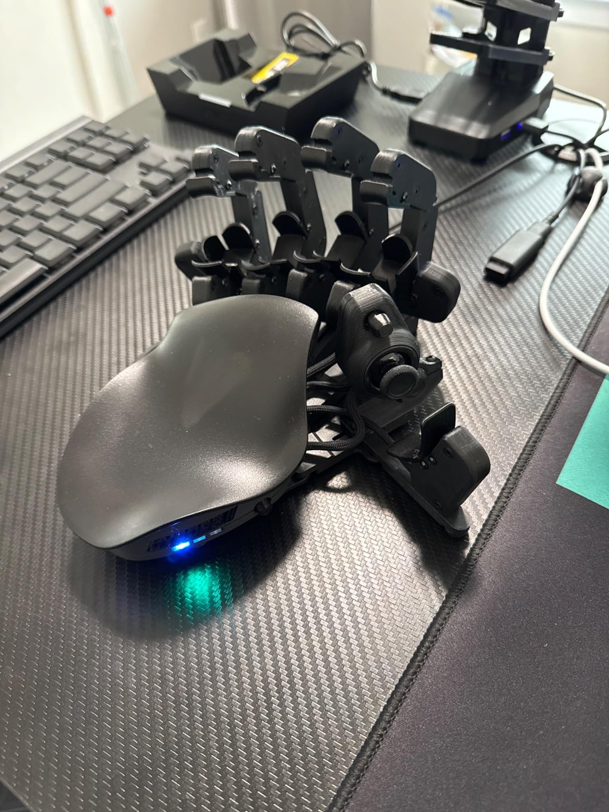 AZERON Gaming Keypad, Programmable One Handed Gaming Keyboard, with Hall Effect Analog Thumbstick and 30 Programmable Keys, 3D Printed Customized Keypad, for Righties (Red, Cyborg ll) customer photo 1