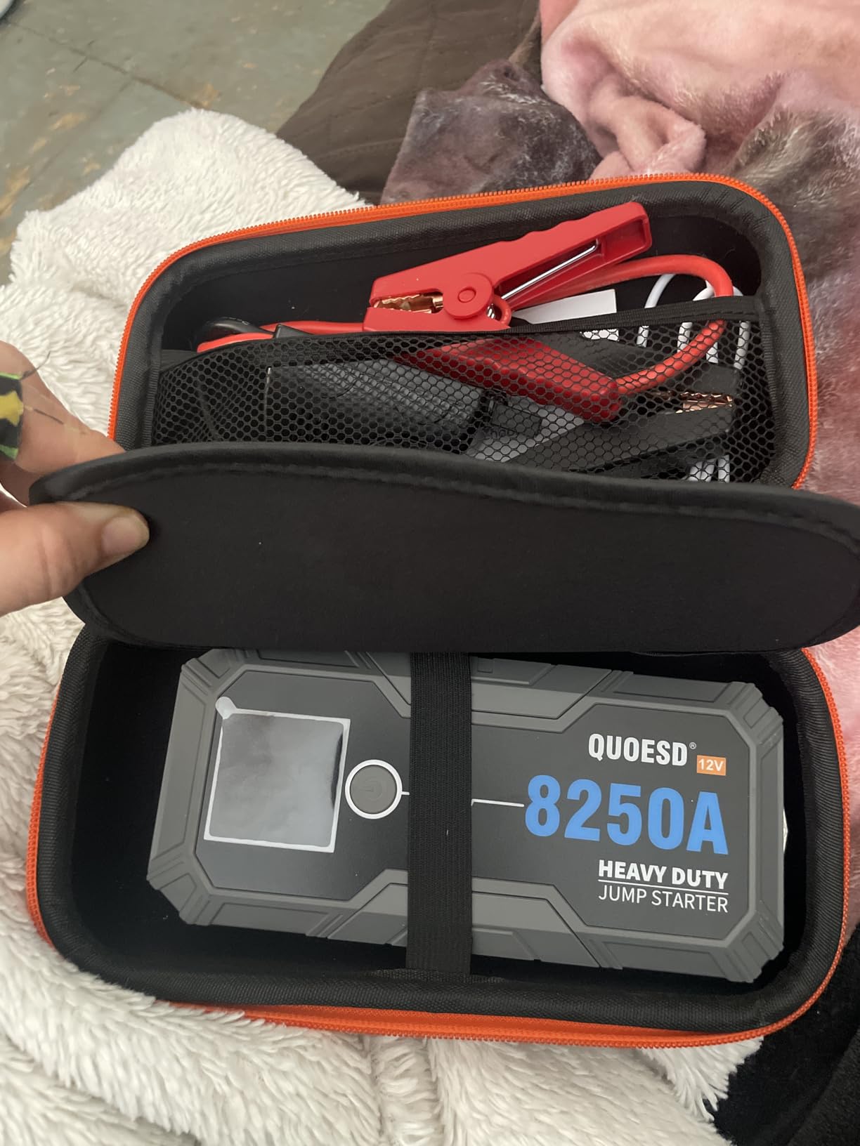 8250A Jump Starter Battery Jump Starter Battery Pack (for All Gas or 10.0+L Diesel), 12V Potable Heavy Duty Car Jump Start with 60W Power Bank 24-Months Stand-by Time customer photo 1
