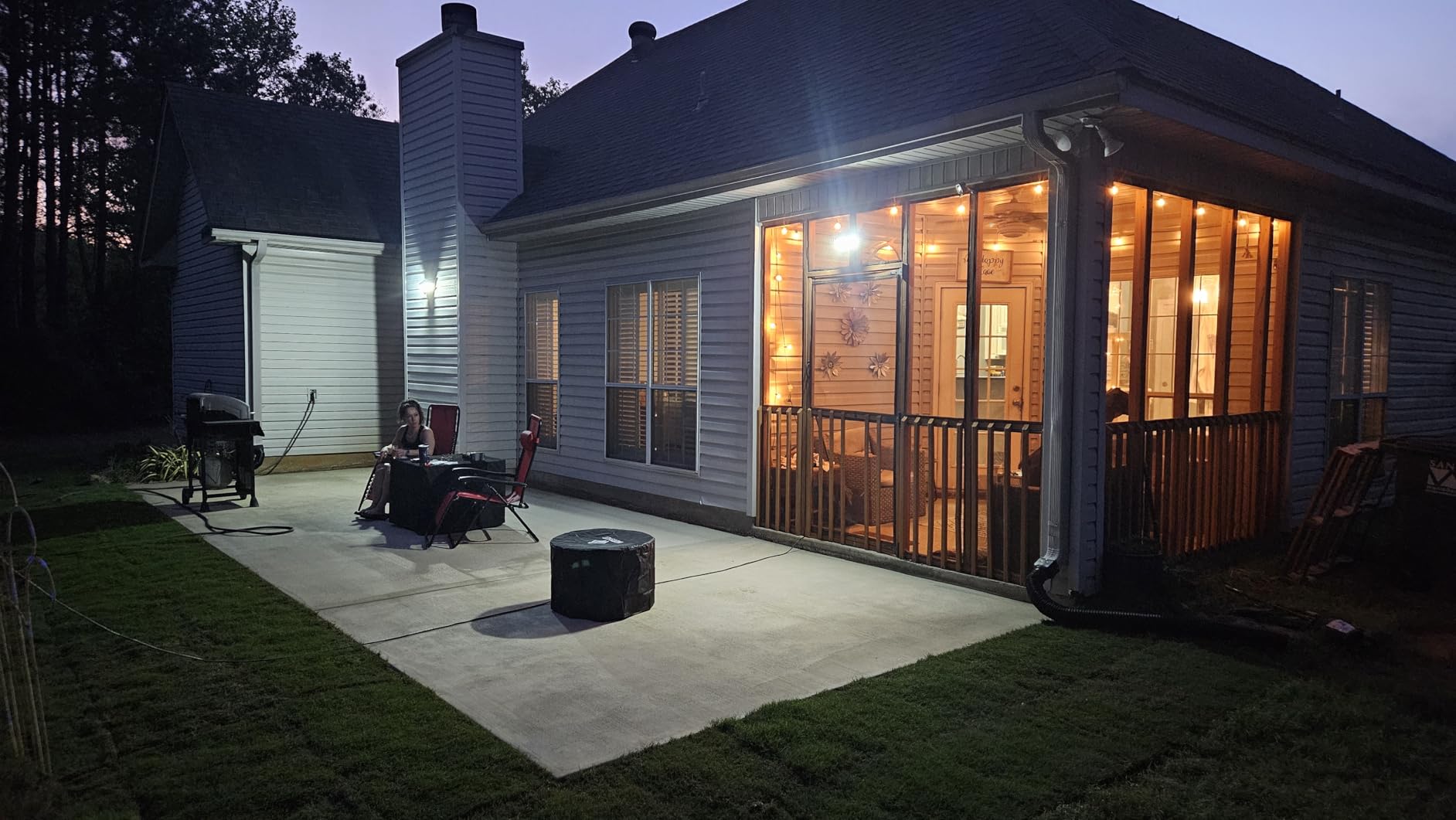 Onforu 4500LM Solar Lights Outdoor, 3 Heads Security Lights with Remote Control, IP65 Waterproof Motion Sensor Lights, 3 Modes Flood Lights for Wall, Porch, Yard, Outside, 2 Pack customer photo 2