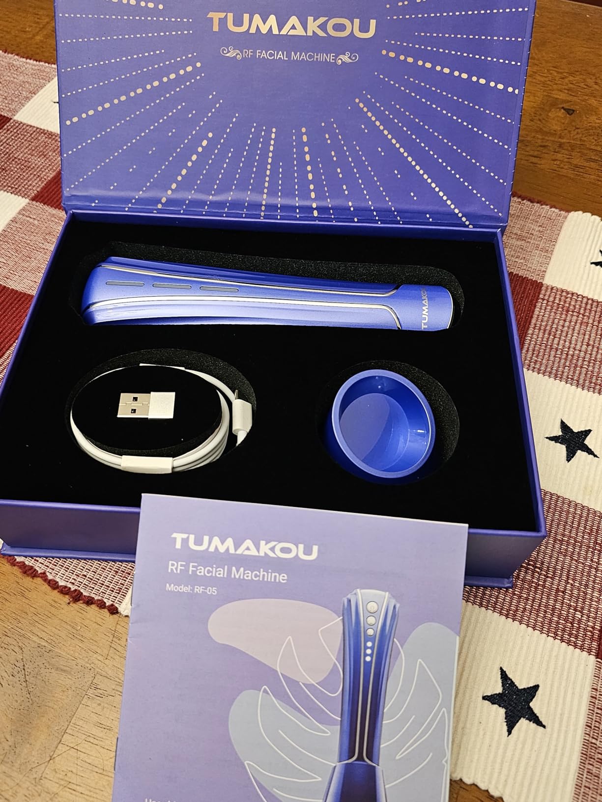 RF Radio Frequency Facial Device - LED Red Light Therapy Device for Face Skin Care Home Use customer photo 2