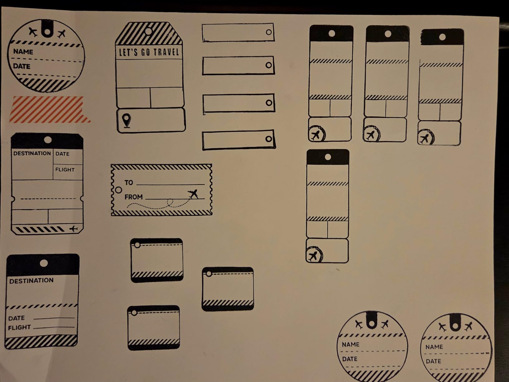 GLOBLELAND Books Clear Stamps Library Card Silicone Clear Stamp Reading List Transparent Stamps for DIY Scrapbooking Cards Making Photo Album Journal customer photo 2