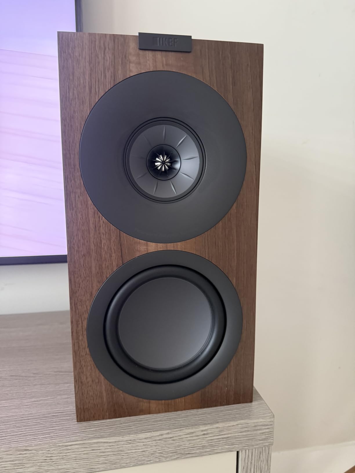 KEF Q Concerto Meta Bookshelf Speakers (Pair, Walnut) - Three-Way Passive HiFi Bookshelf Speaker with Uni-Q & Shadow Flare for Audiophile Stereo customer photo 2