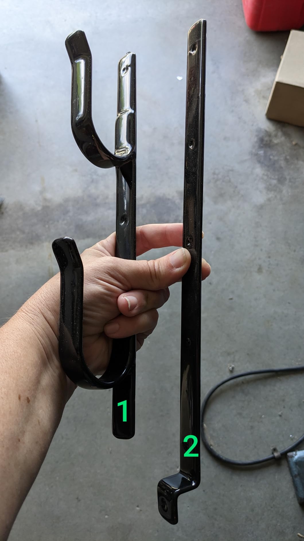 Gun Rack for Truck, Gun Rack for Wall Mount, Truck Gun Holder for Rear Window, Metal Adjustable Gun Hangers Hooks for Two Shotguns, Rifles, Bows, or Tools customer photo 2