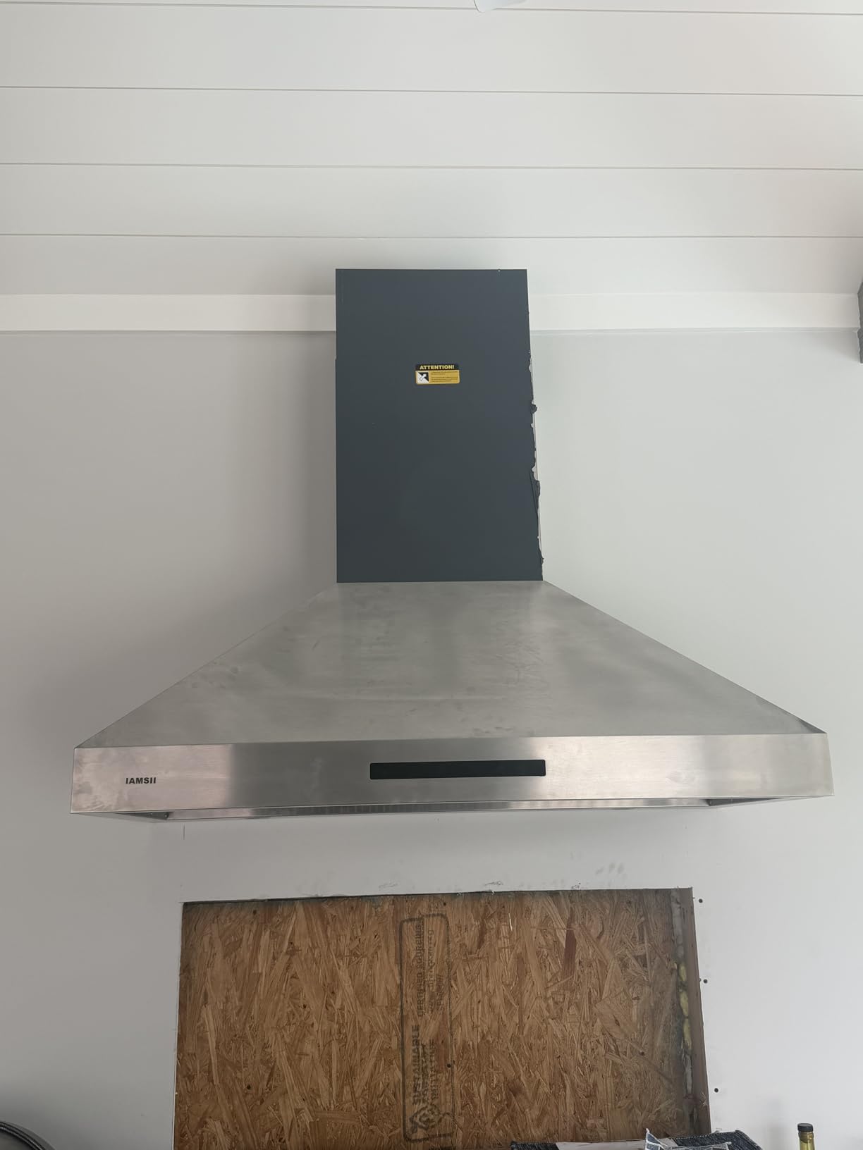 Wall Mount Range Hood 48 Inch, 1200 CFM Ultra Powerful Commercial Vent Hood for Large Kitchen with Remote/Gesture/Touch Control, Ducted 4-Speed Stainless Steel Kitchen Hood with 4 LED Lights customer photo 2