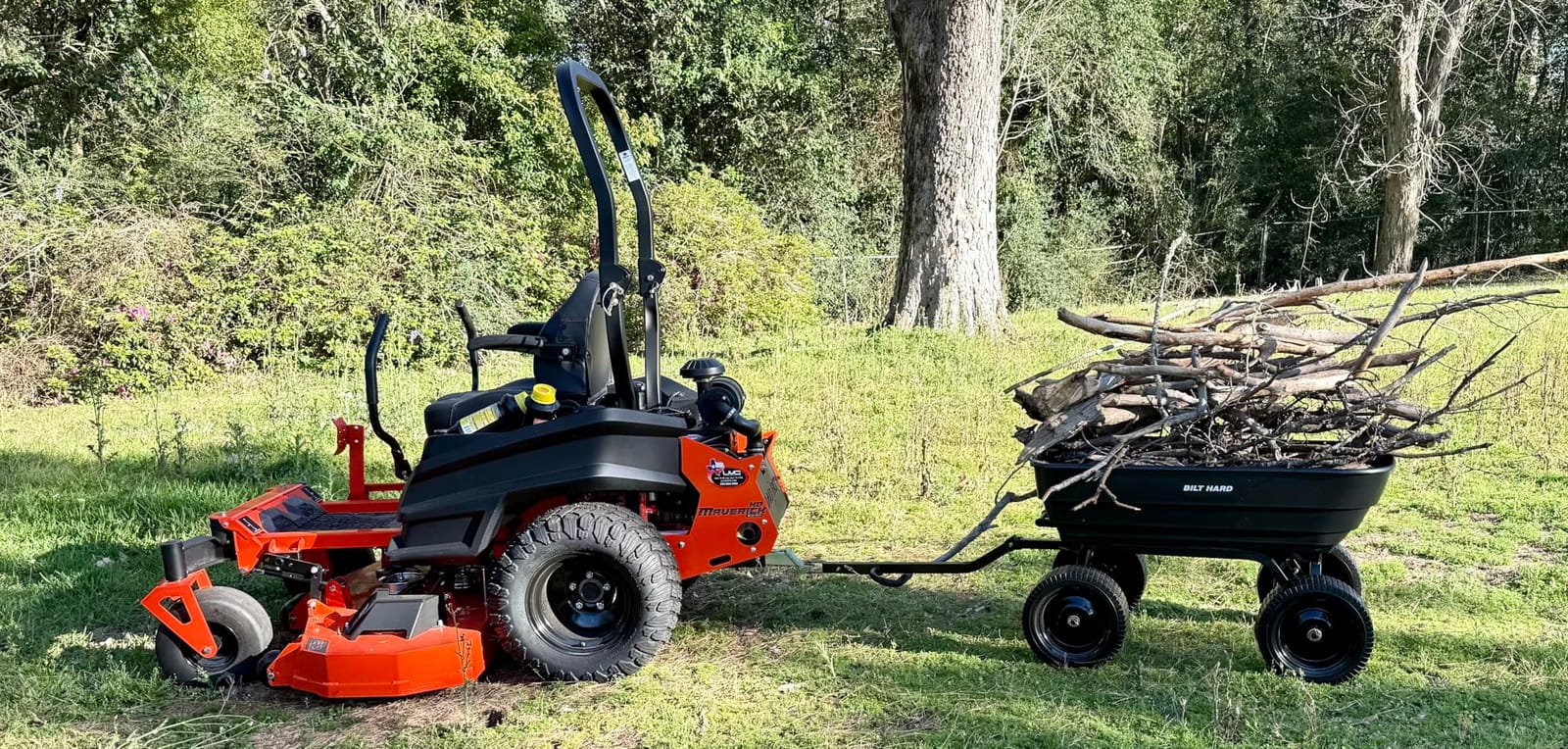 BILT HARD Poly Garden Dump Cart 1200 lbs with No Flat Tires, Quick Release, 2-in-1 Convertible Handle, 7 Cu Ft Dump Wagon Heavy Duty for Yard, Outdoor customer photo 1