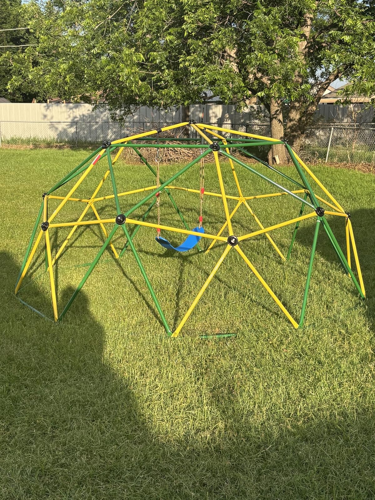 Amictoy Climbing Dome with Hammock and Swing, 10FT Backyard Jungle Gym customer photo 2
