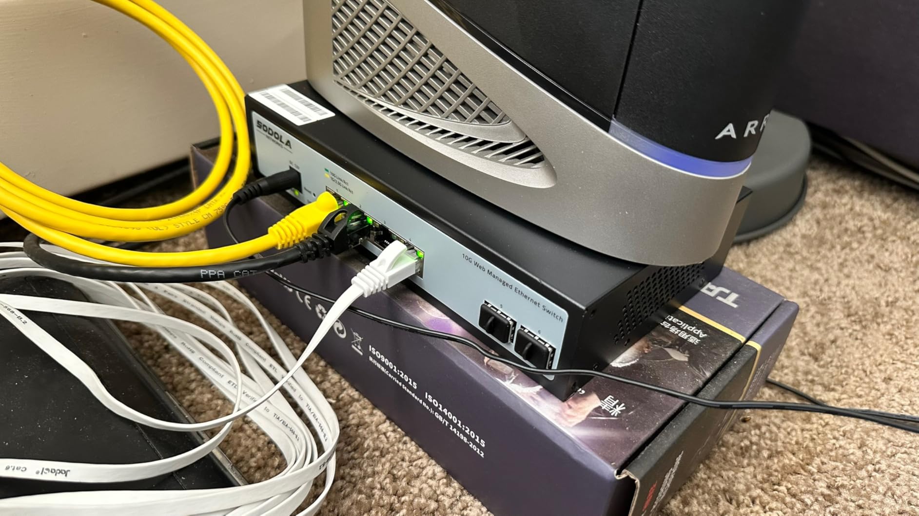 SODOLA 6 Port 10Gb Switch,Easy Web Managed, 4X 10G RJ45 + 2X 10G SFP+ Ports customer photo 1