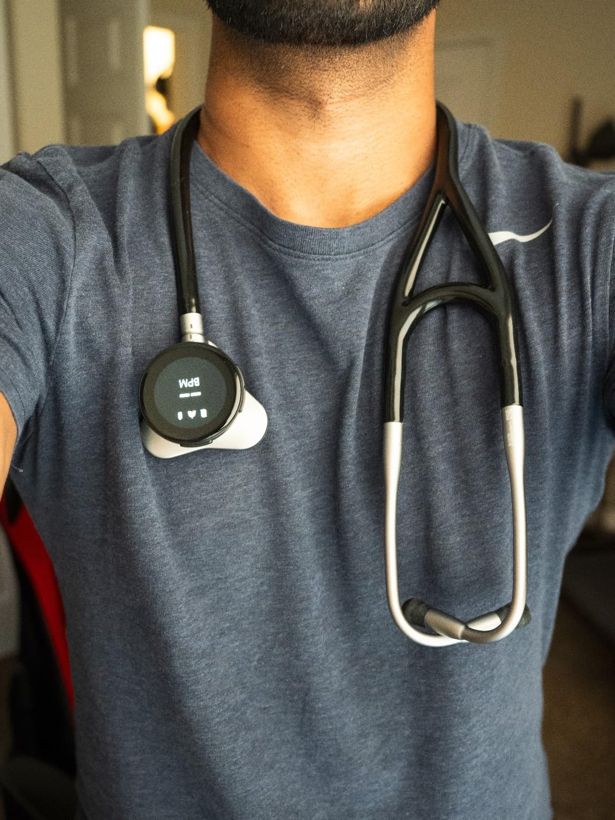 Eko CORE 500 Digital Stethoscope - 40x Amplification, Active Noise Cancellation, 3-Lead ECG, FDA-Cleared AI with Eko+, Full-Color Display, Reimbursement Eligible - Champagne, COR503-CHP customer photo 1