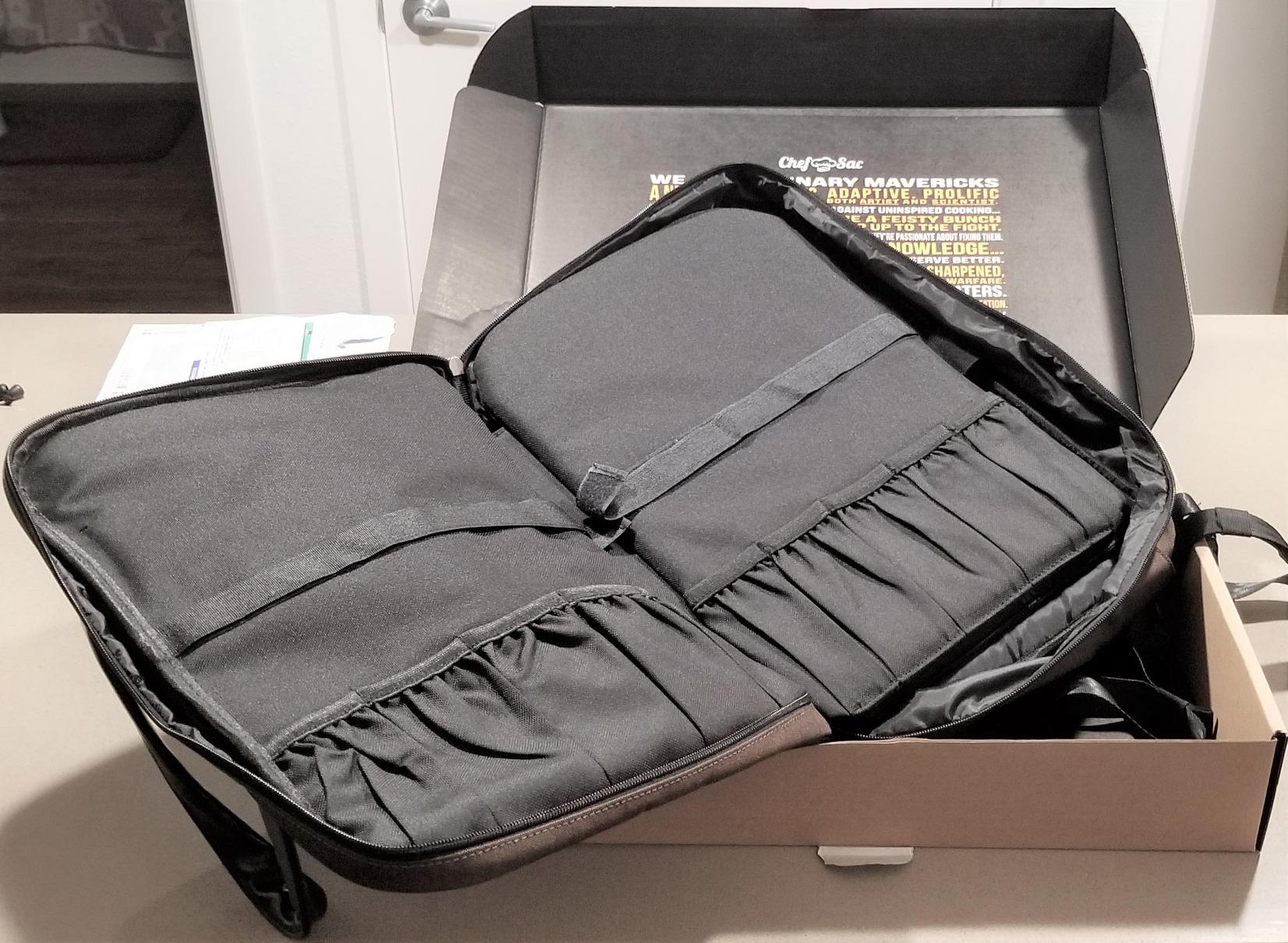 Chef Sac Knife Bag Backpack, Chef Knife Bag with 21 Plus Pockets for Knives and Tools, Knife Case for Chefs and Culinary Students, Black customer photo 1