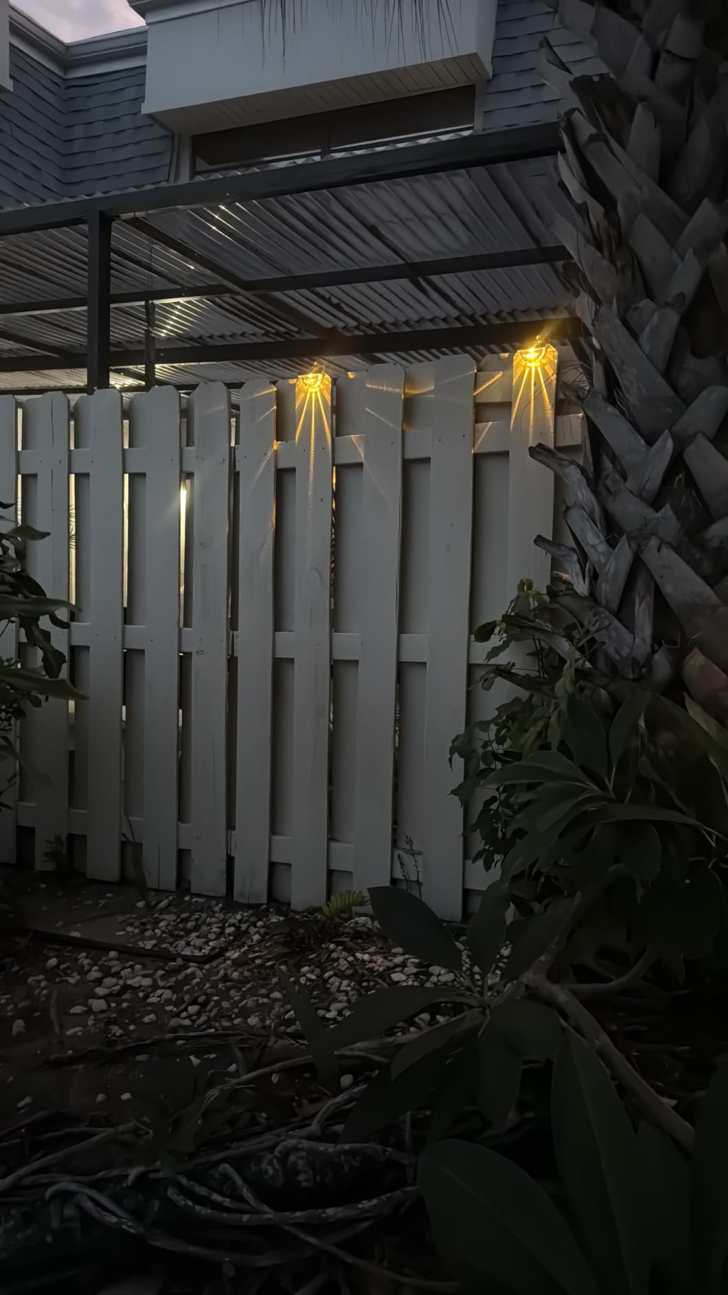 Melunar 8 Pack Solar Deck Lights Outdoor, Solar Step Lights Waterproof for Outside, Yard, Patio, Garden, Pool, Railing, Stairs, Fence (Warm White) customer photo 1